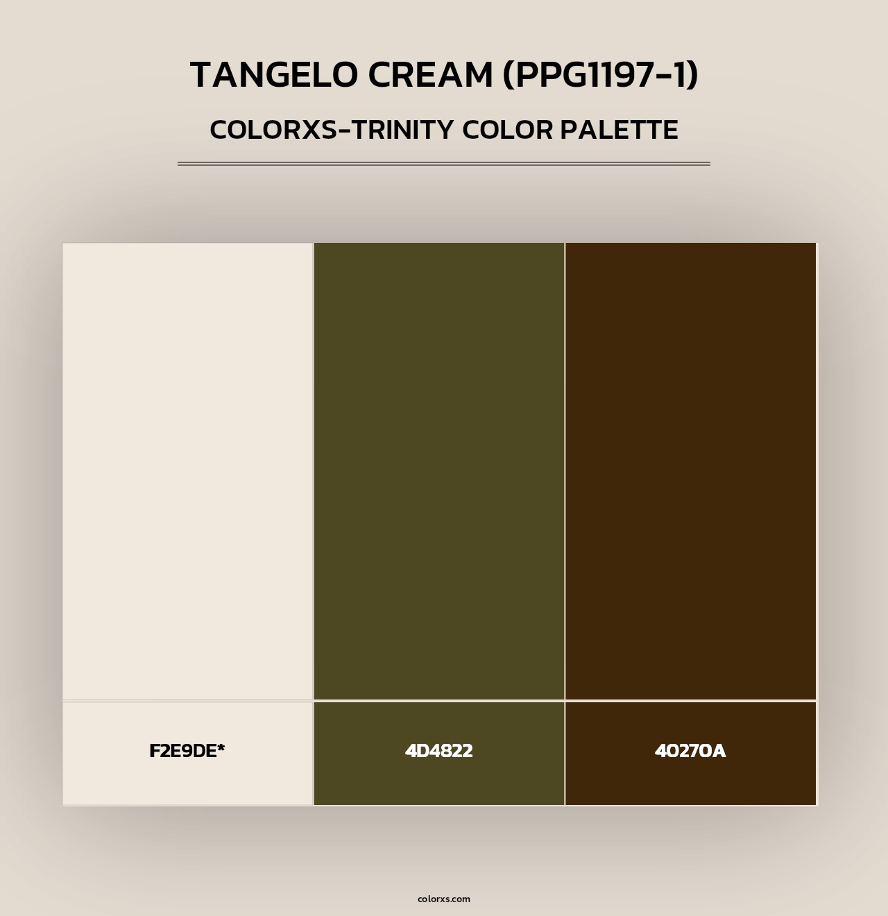 Tangelo Cream (PPG1197-1) - Colorxs Trinity Palette