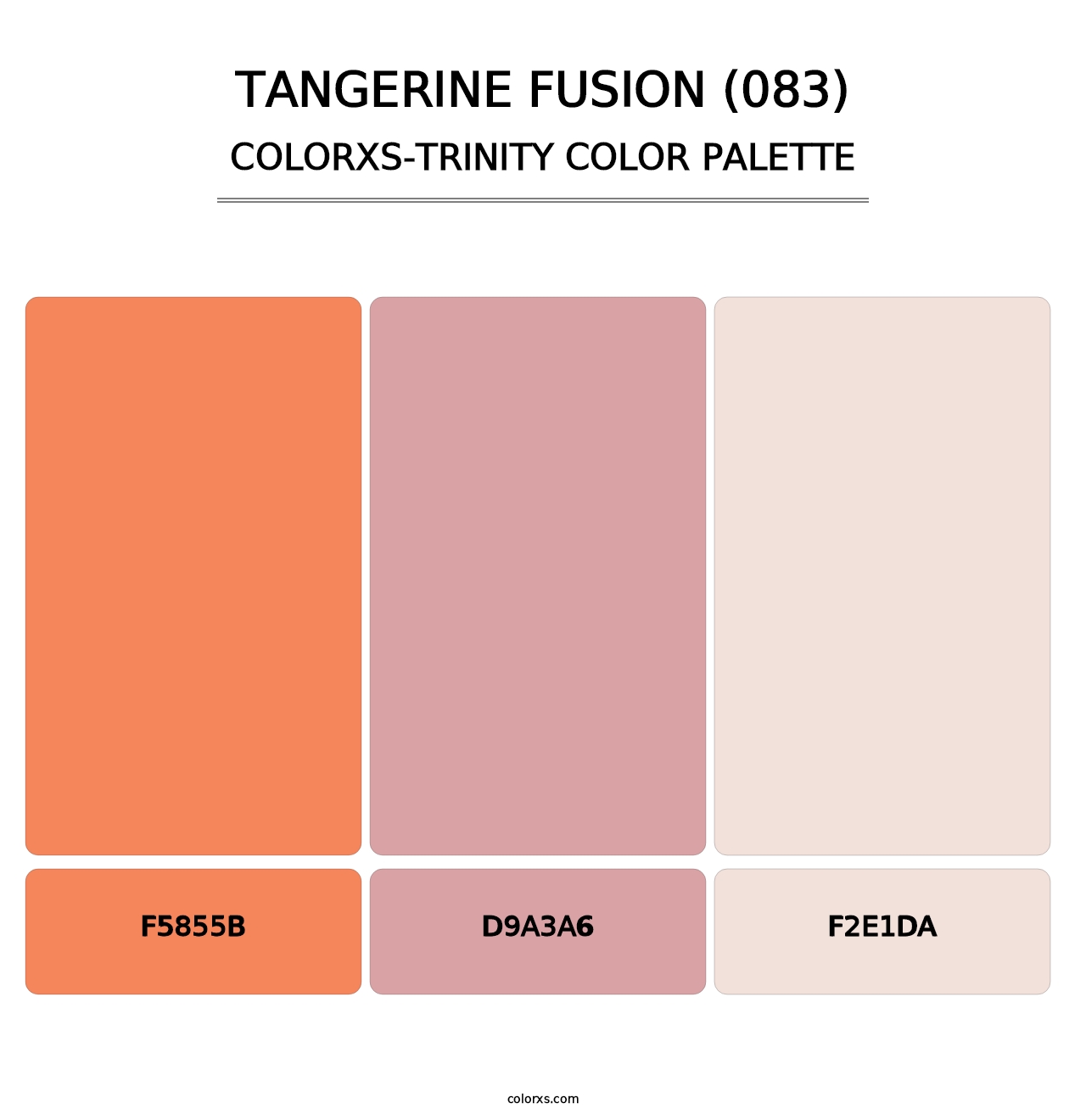 Tangerine Fusion (083) - Colorxs Trinity Palette