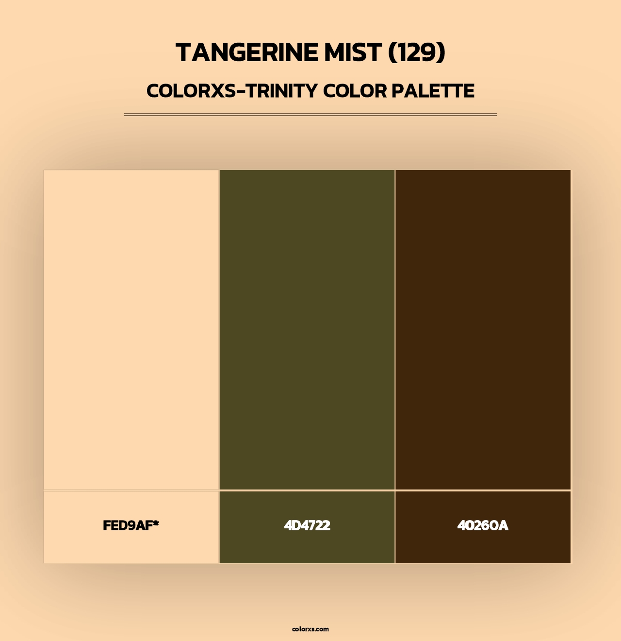 Tangerine Mist (129) - Colorxs Trinity Palette