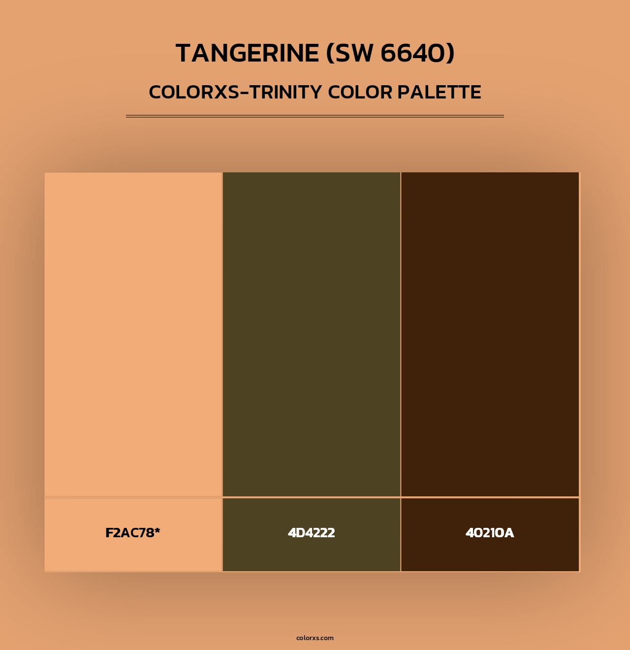 Tangerine (SW 6640) - Colorxs Trinity Palette