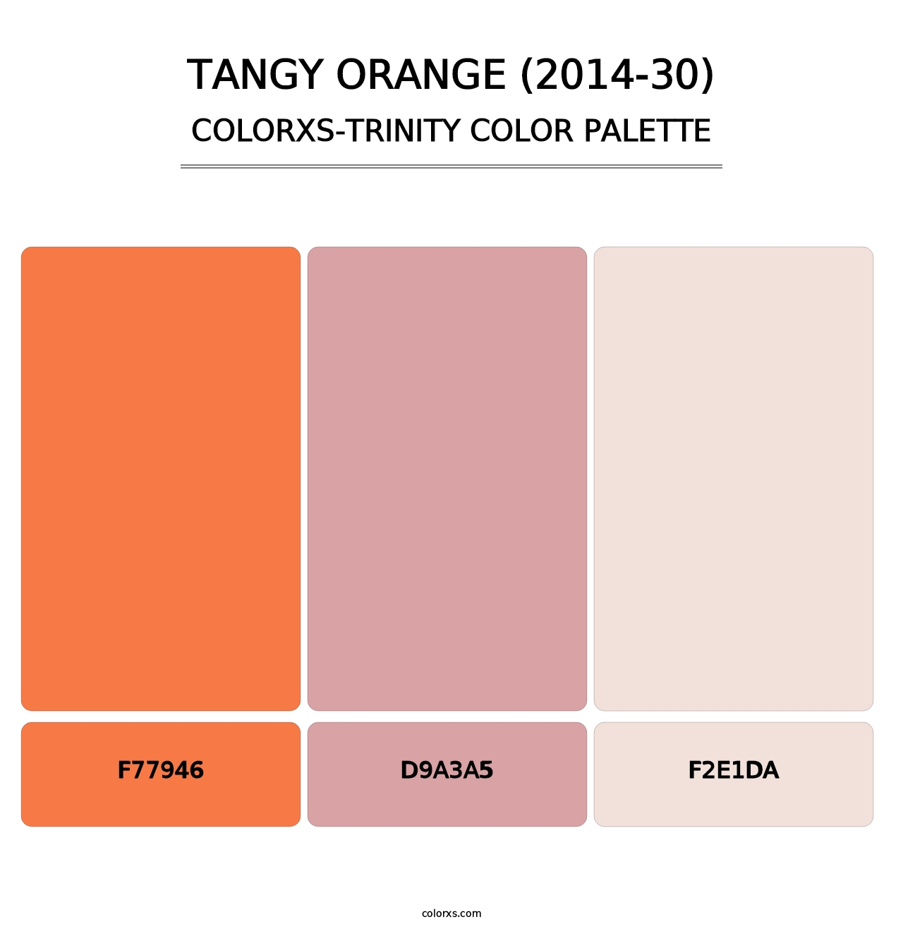 Tangy Orange (2014-30) - Colorxs Trinity Palette
