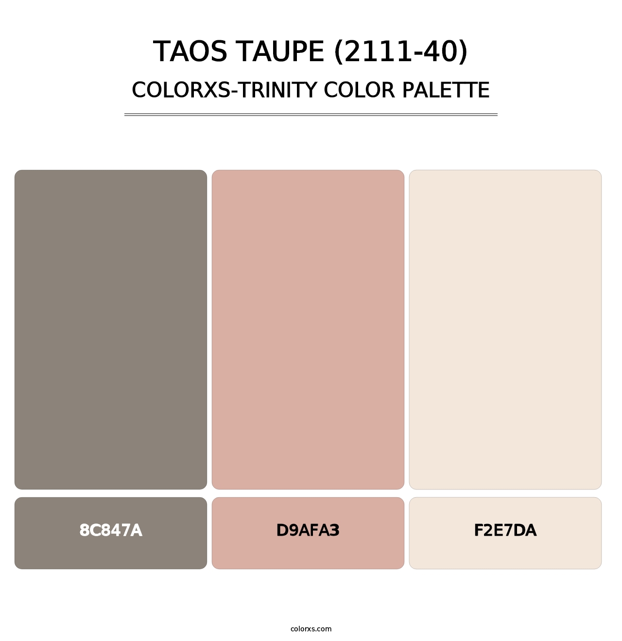 Taos Taupe (2111-40) - Colorxs Trinity Palette