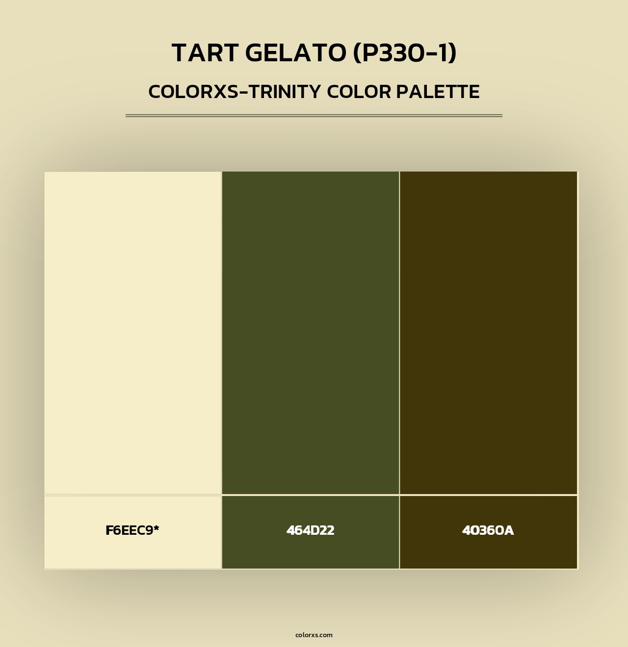 Tart Gelato (P330-1) - Colorxs Trinity Palette