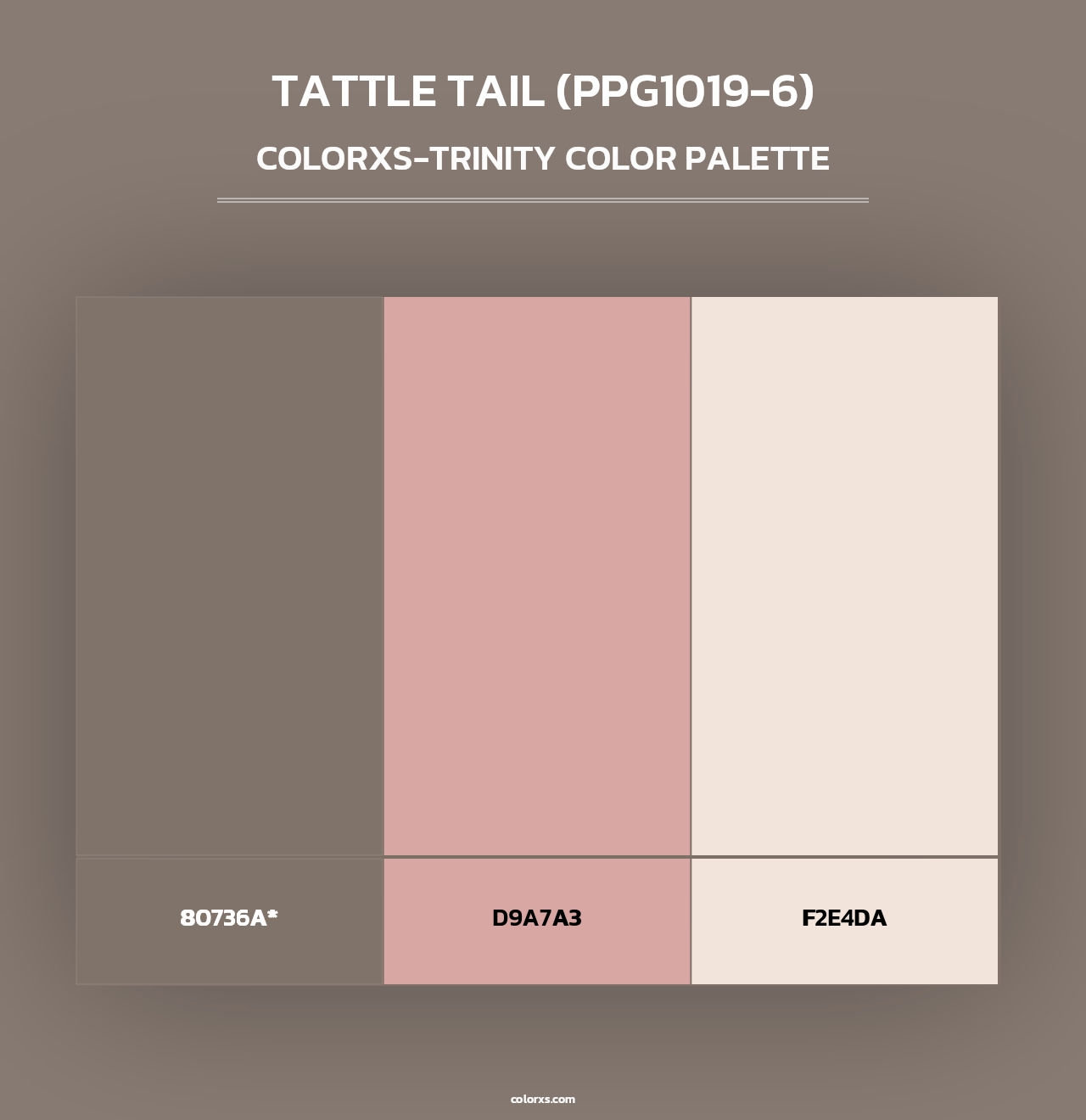 Tattle Tail (PPG1019-6) - Colorxs Trinity Palette