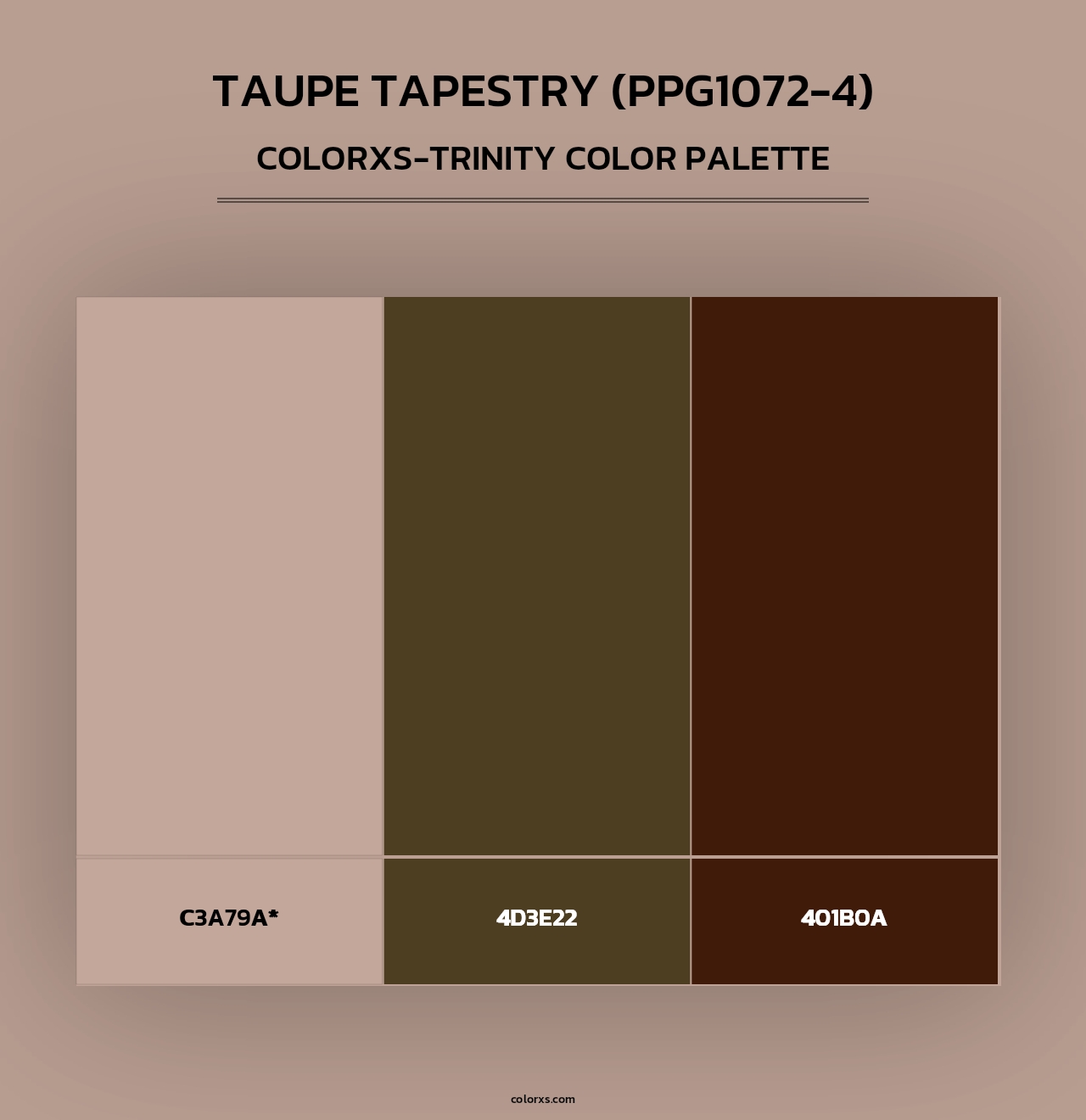 Taupe Tapestry (PPG1072-4) - Colorxs Trinity Palette