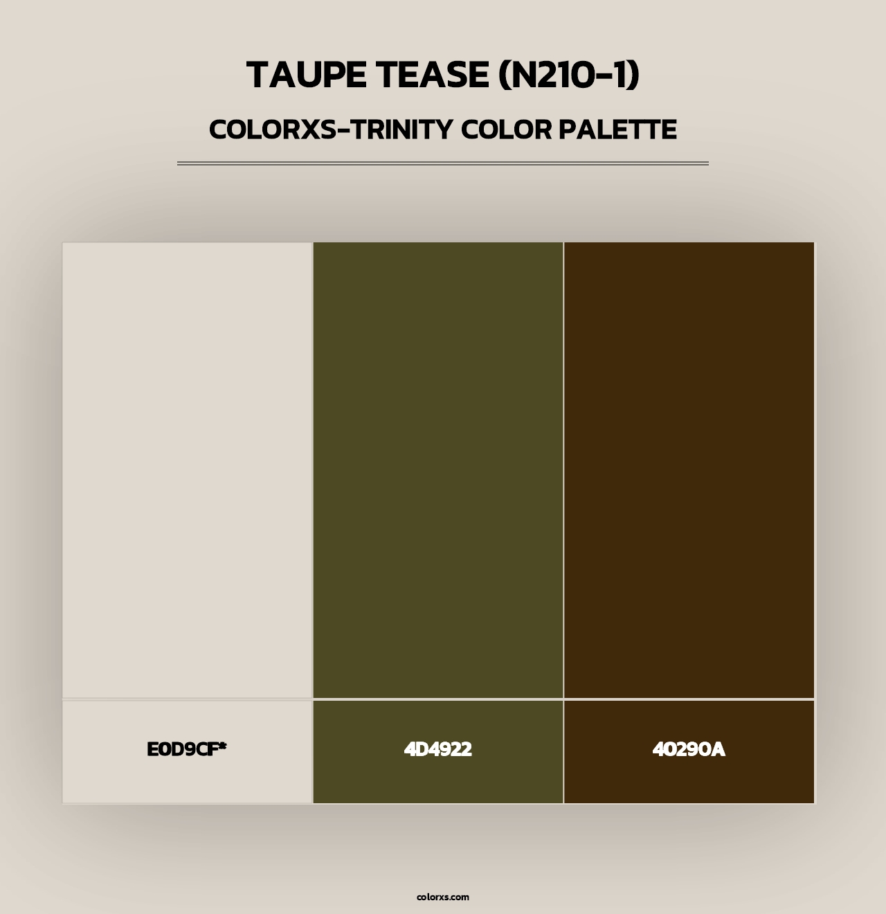 Taupe Tease (N210-1) - Colorxs Trinity Palette