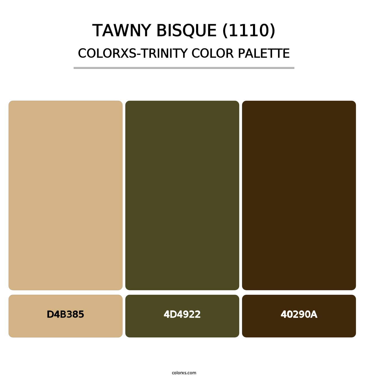 Tawny Bisque (1110) - Colorxs Trinity Palette
