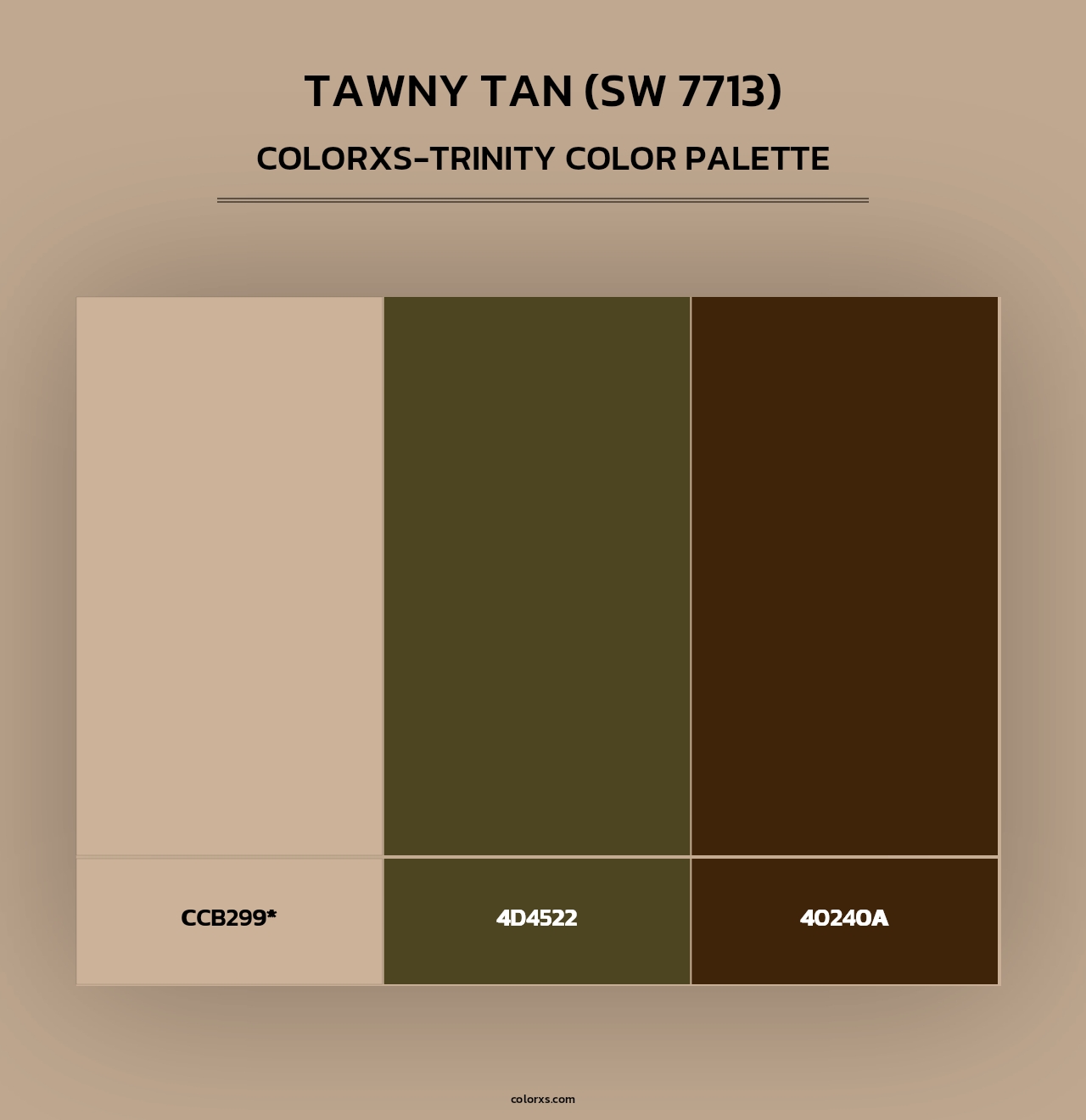 Tawny Tan (SW 7713) - Colorxs Trinity Palette
