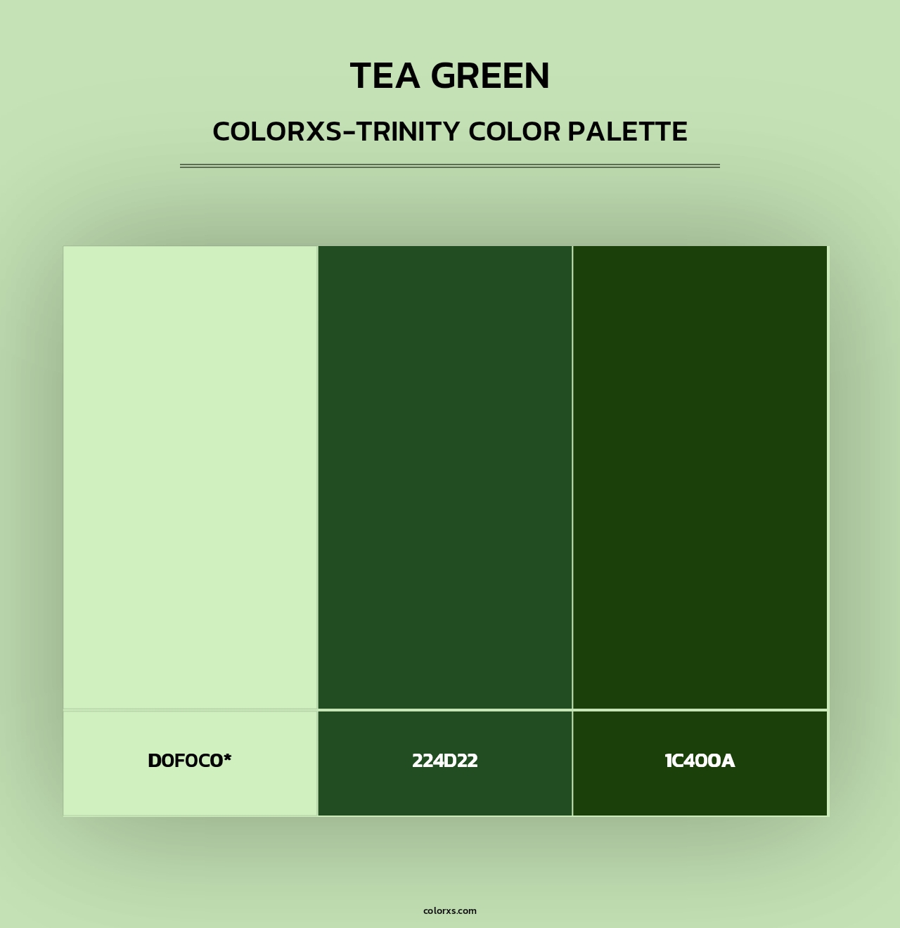 Tea Green - Colorxs Trinity Palette