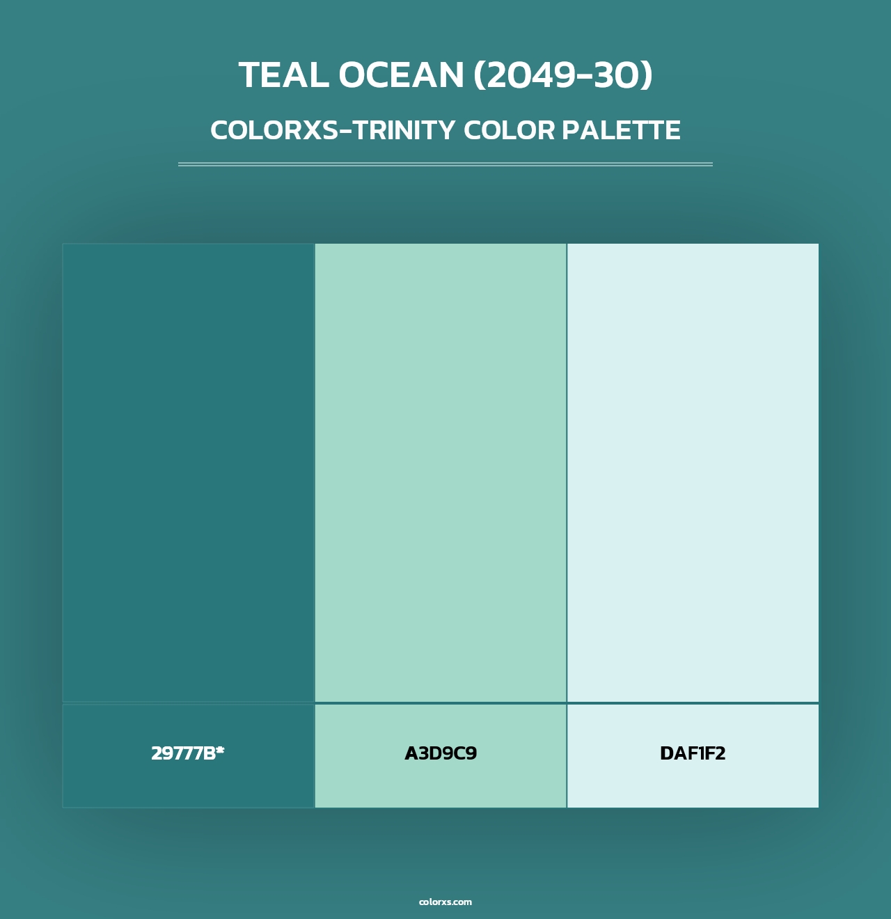Teal Ocean (2049-30) - Colorxs Trinity Palette