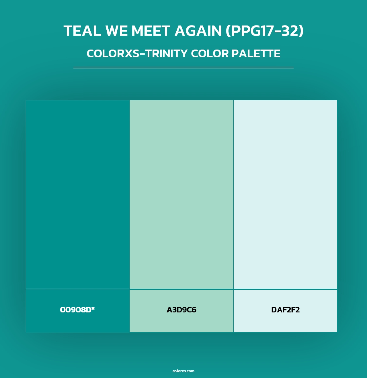 Teal We Meet Again (PPG17-32) - Colorxs Trinity Palette