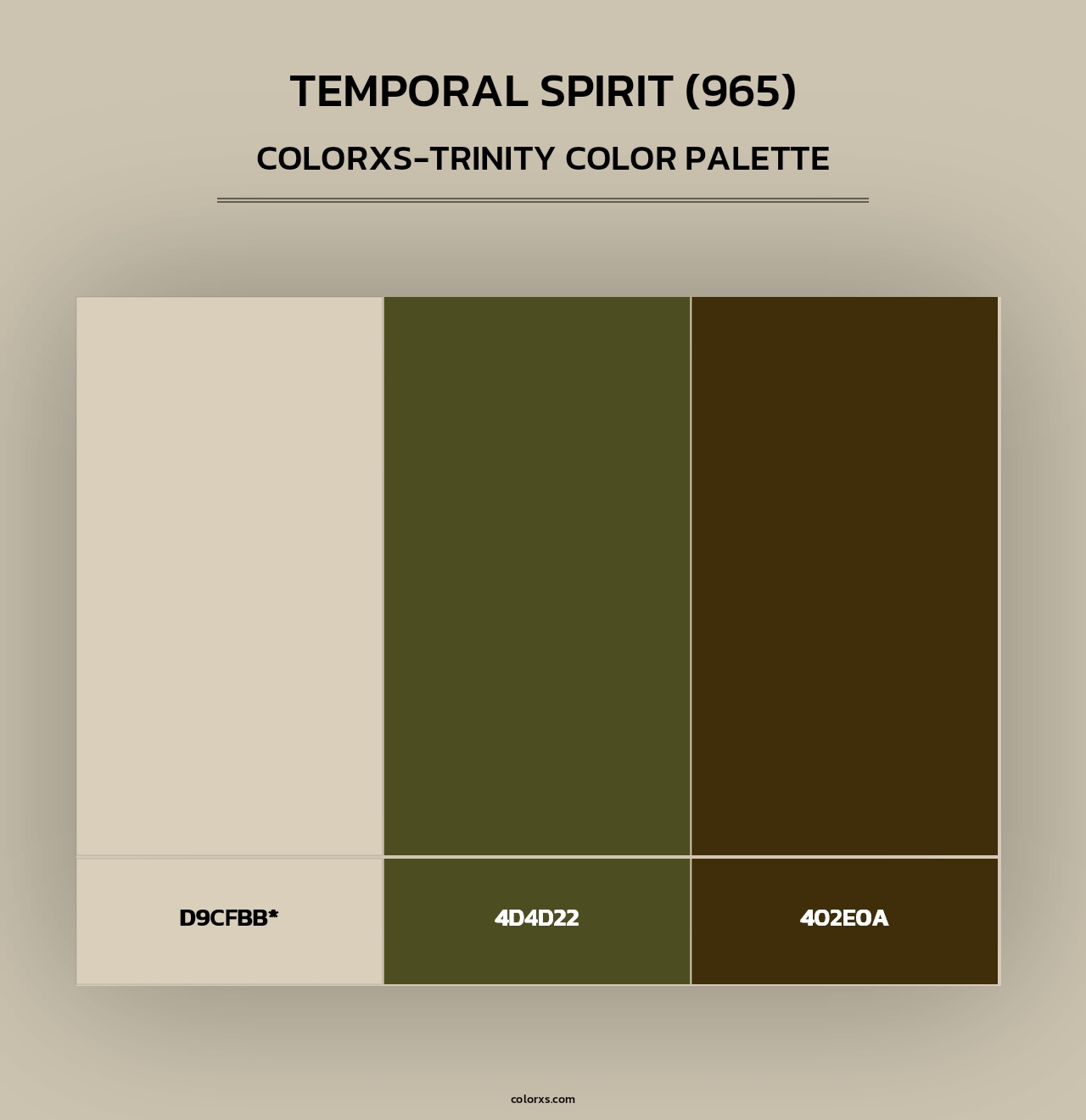 Temporal Spirit (965) - Colorxs Trinity Palette