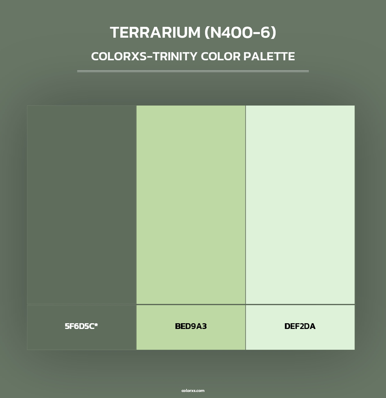 Terrarium (N400-6) - Colorxs Trinity Palette