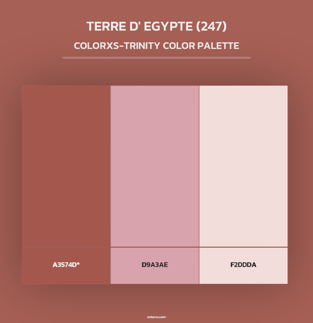 Terre d' Egypte (247) - Colorxs Trinity Palette