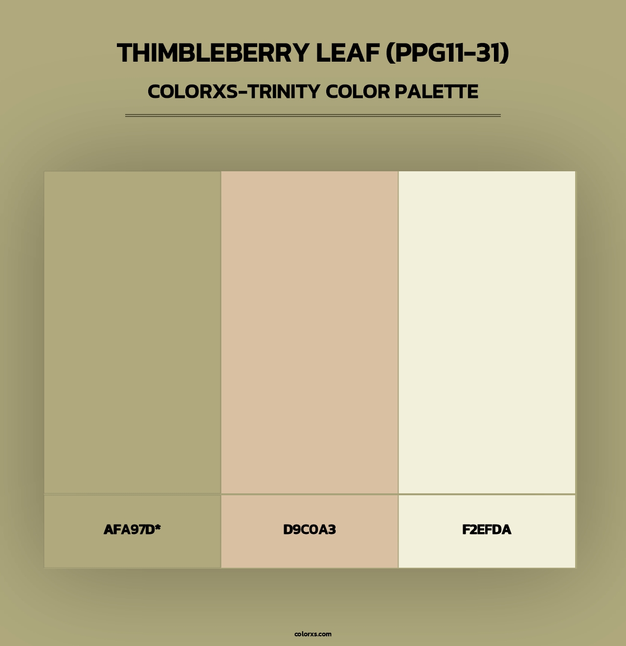 Thimbleberry Leaf (PPG11-31) - Colorxs Trinity Palette