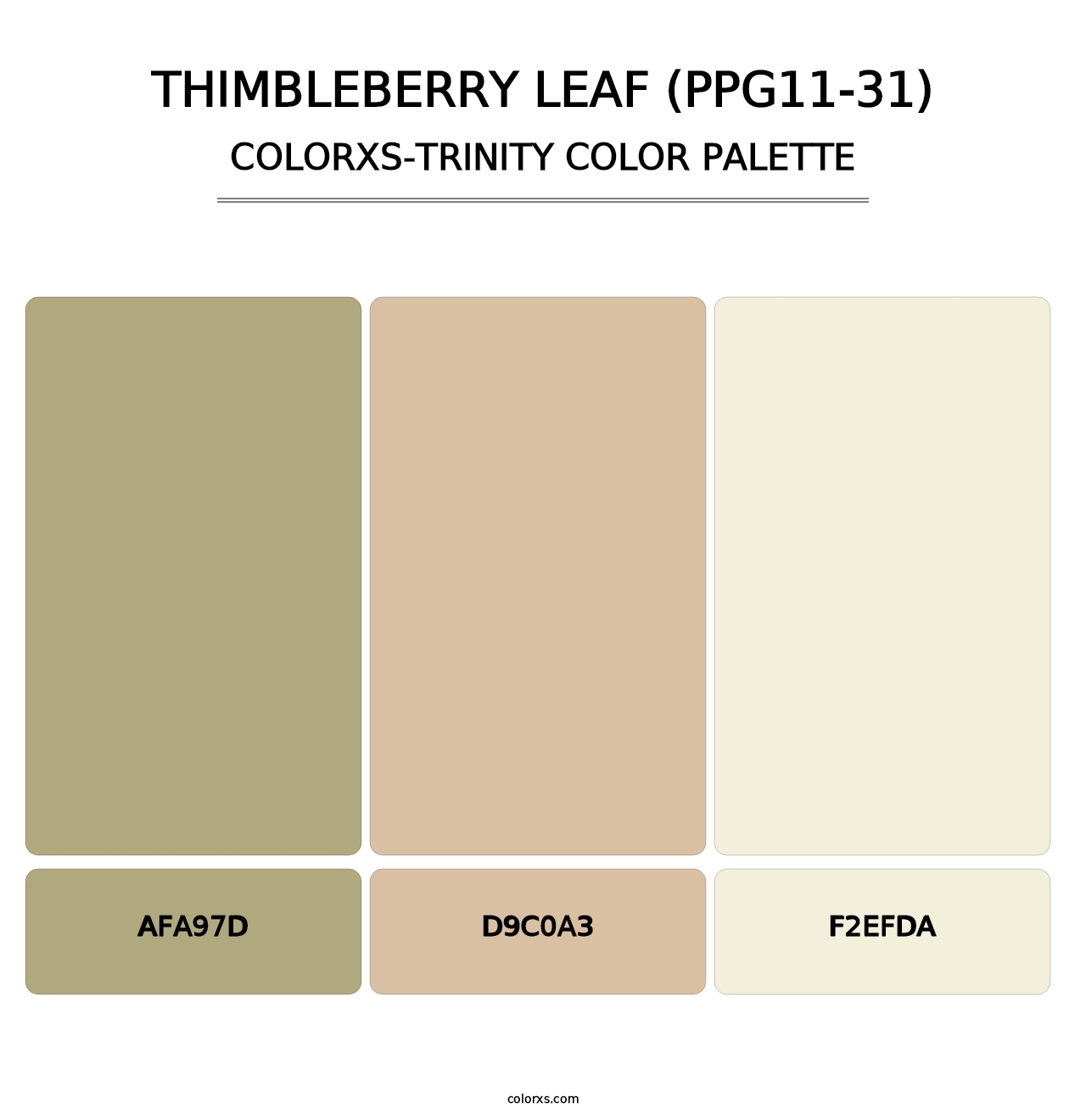 Thimbleberry Leaf (PPG11-31) - Colorxs Trinity Palette