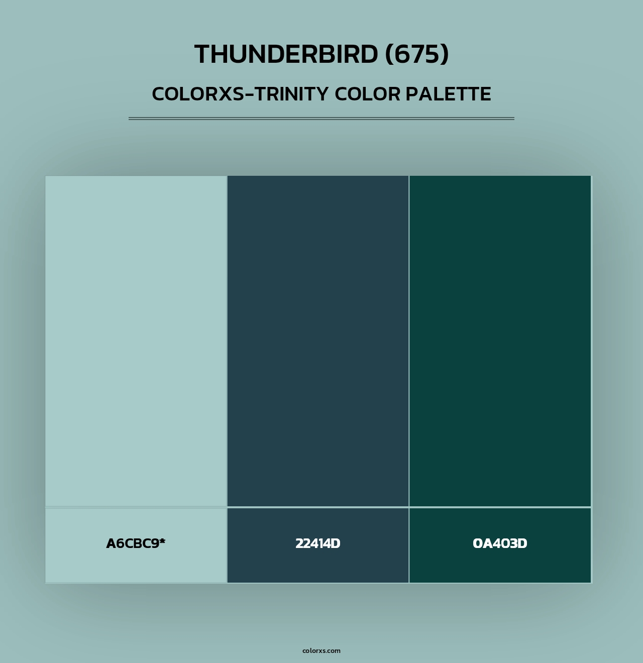 Thunderbird (675) - Colorxs Trinity Palette