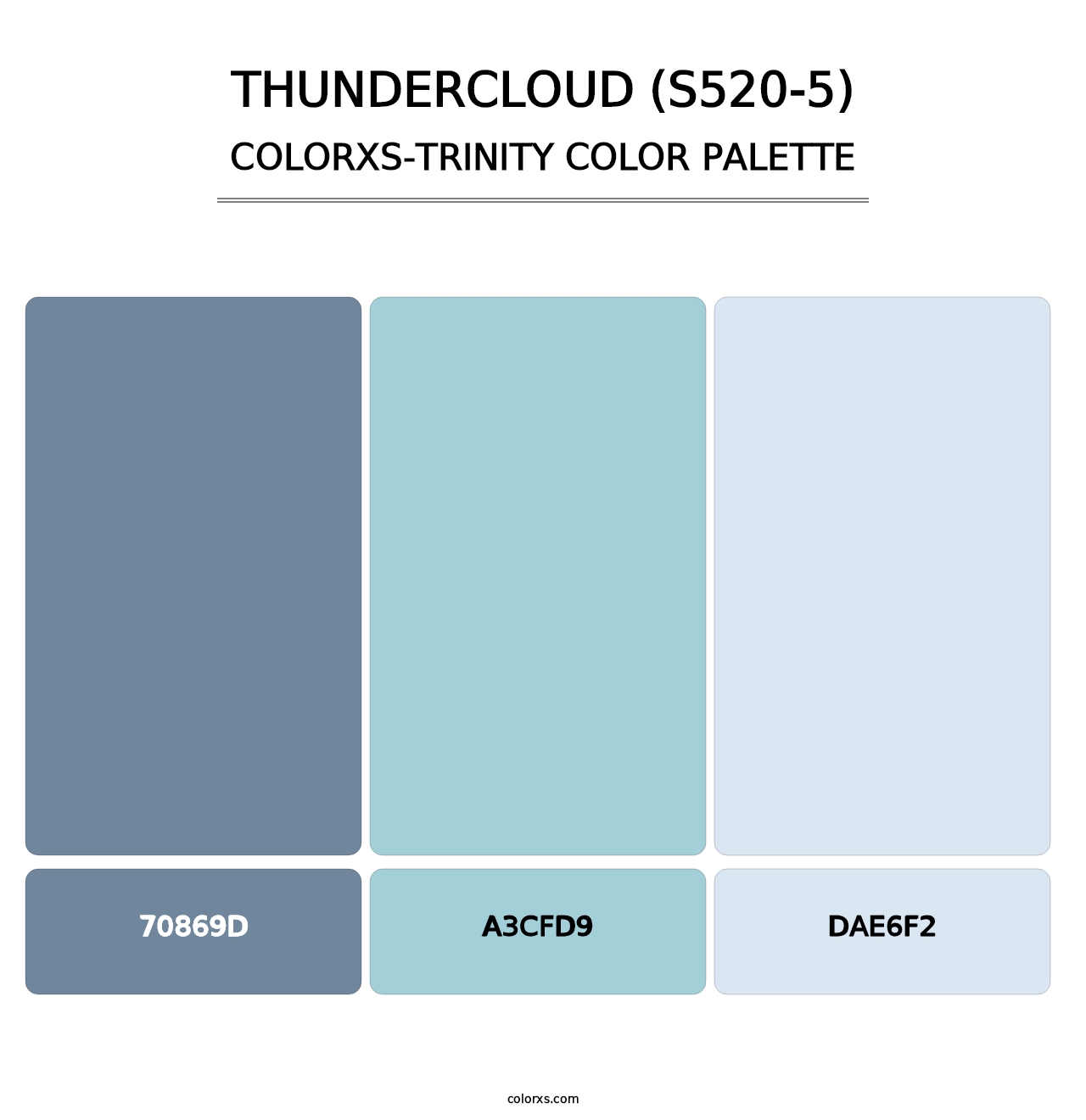 Thundercloud (S520-5) - Colorxs Trinity Palette