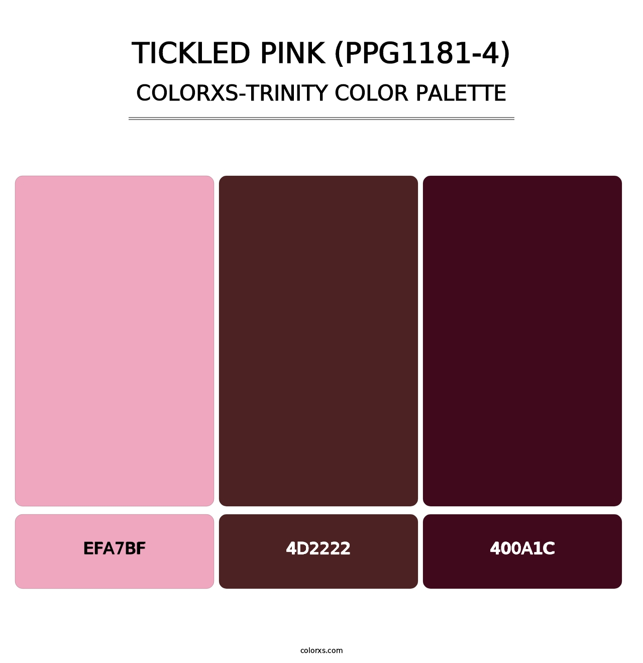 Tickled Pink (PPG1181-4) - Colorxs Trinity Palette