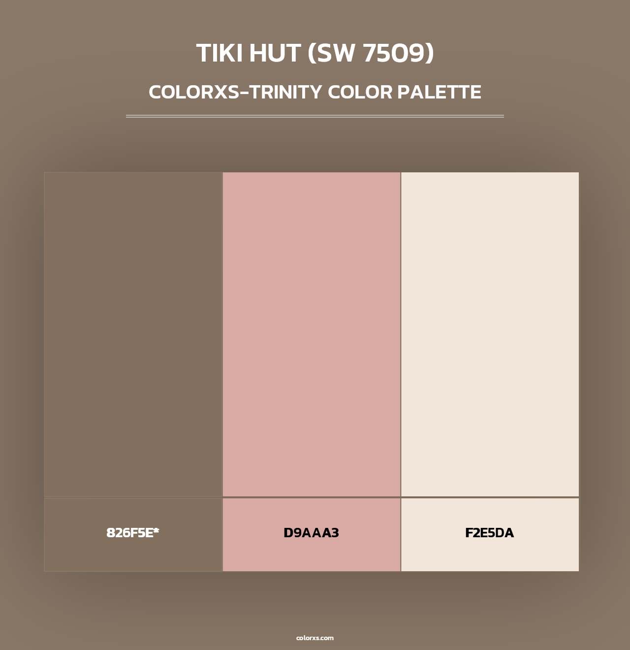 Tiki Hut (SW 7509) - Colorxs Trinity Palette