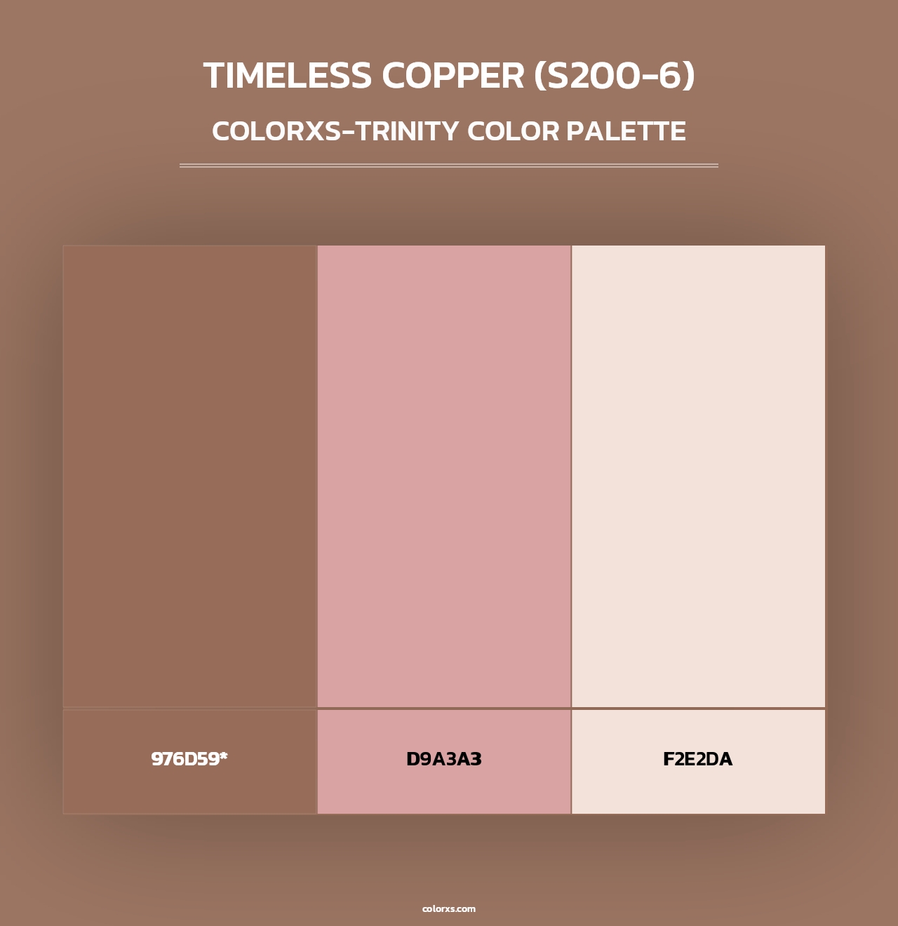 Timeless Copper (S200-6) - Colorxs Trinity Palette