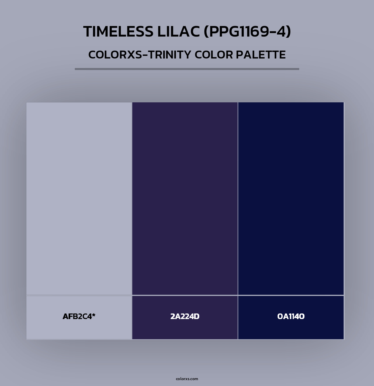 Timeless Lilac (PPG1169-4) - Colorxs Trinity Palette