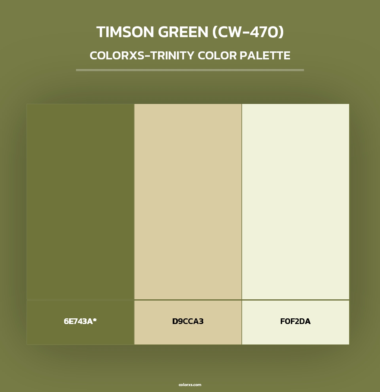 Timson Green (CW-470) - Colorxs Trinity Palette