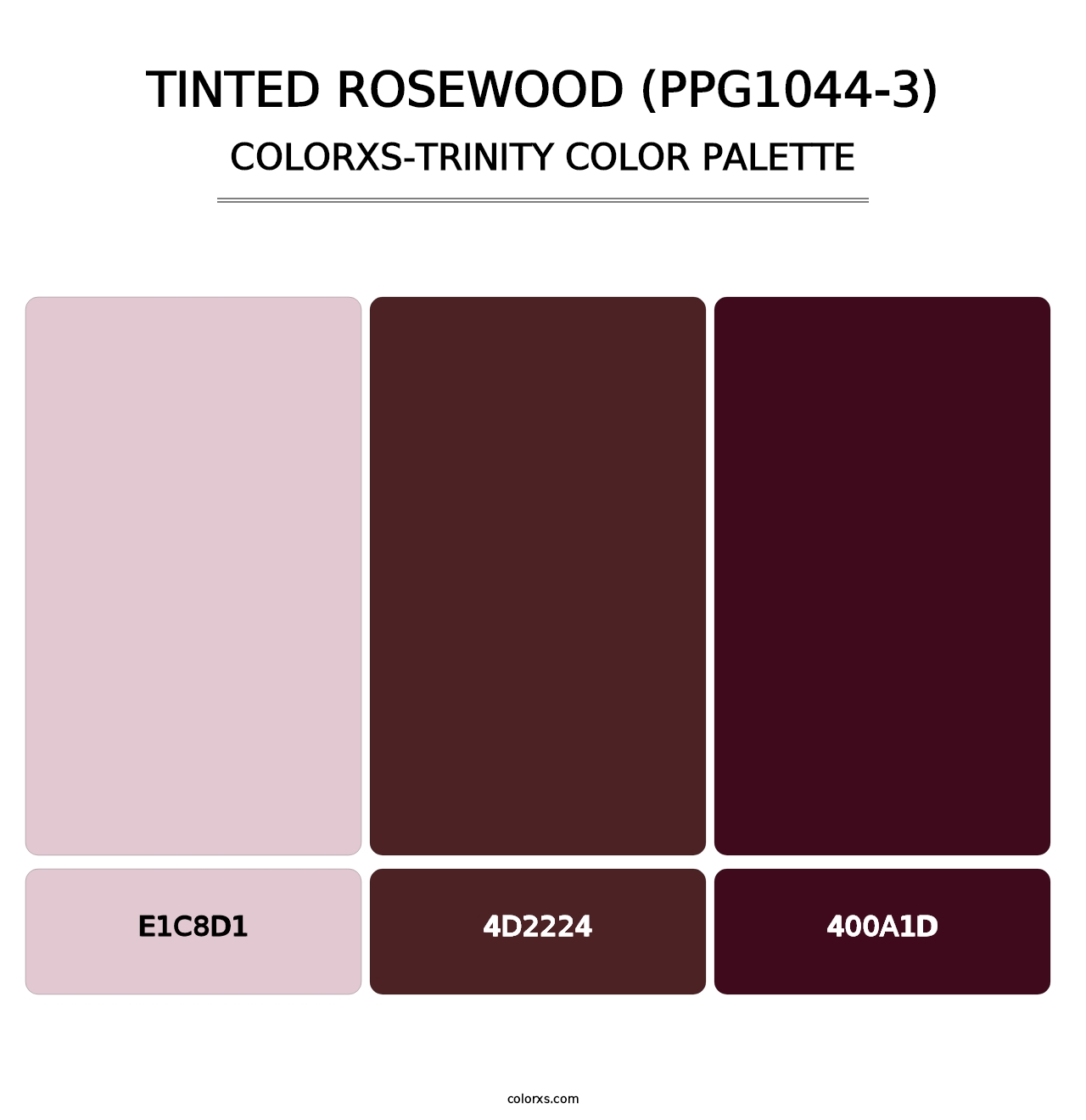 Tinted Rosewood (PPG1044-3) - Colorxs Trinity Palette