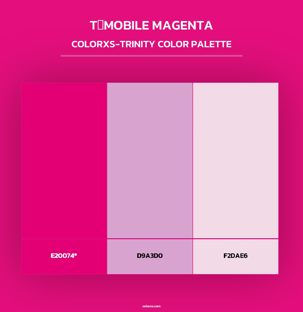 T‑Mobile Magenta - Colorxs Trinity Palette