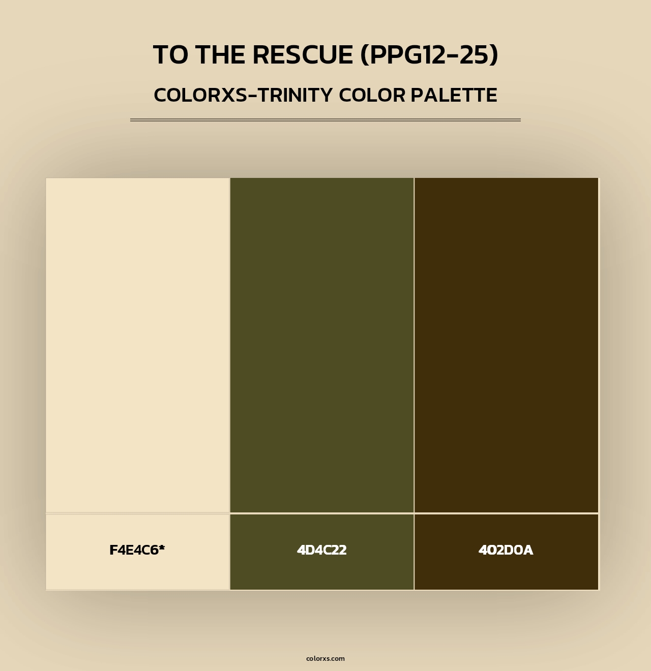 To The Rescue (PPG12-25) - Colorxs Trinity Palette
