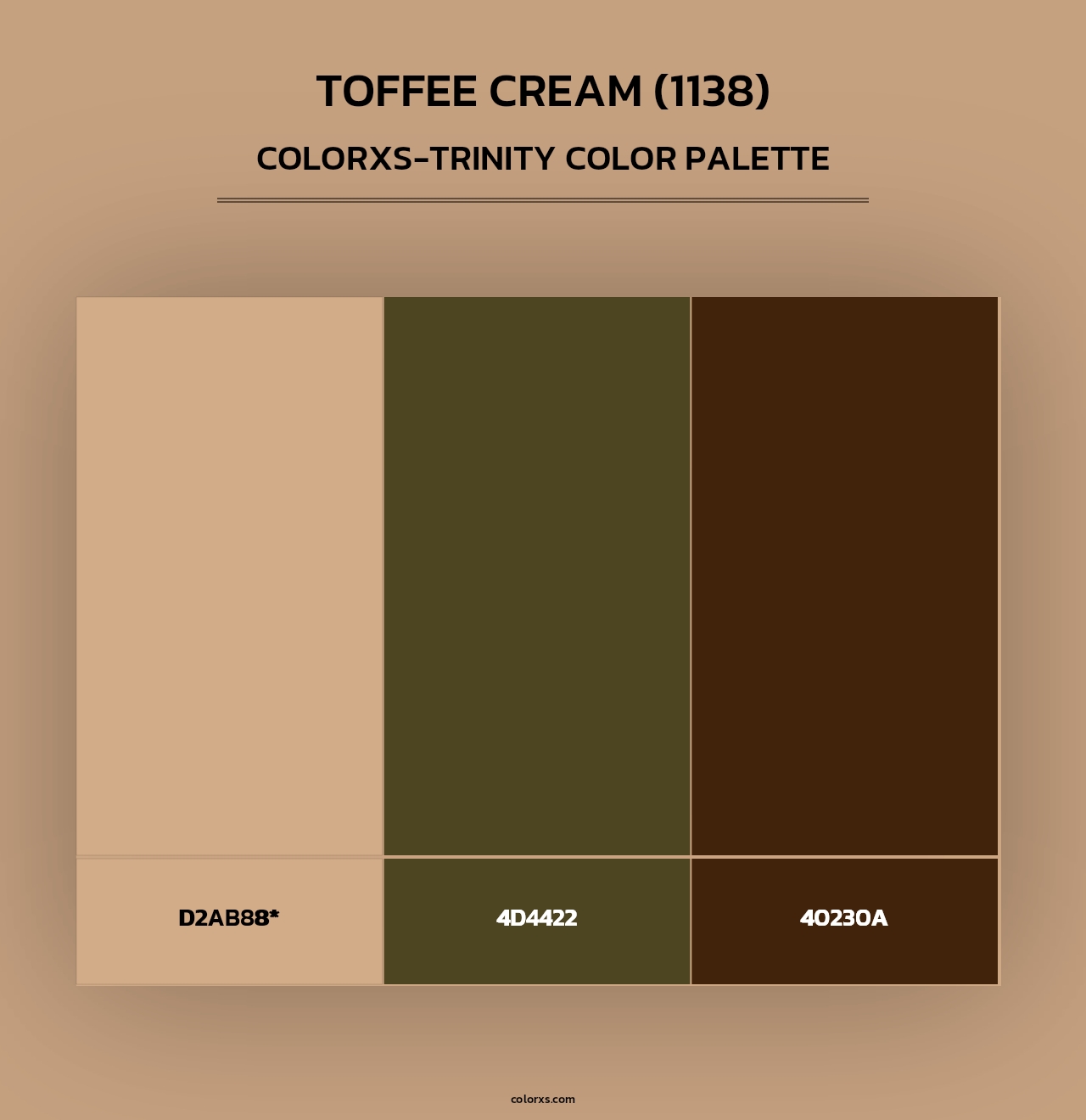 Toffee Cream (1138) - Colorxs Trinity Palette