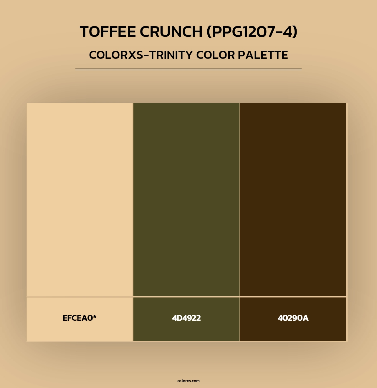 Toffee Crunch (PPG1207-4) - Colorxs Trinity Palette