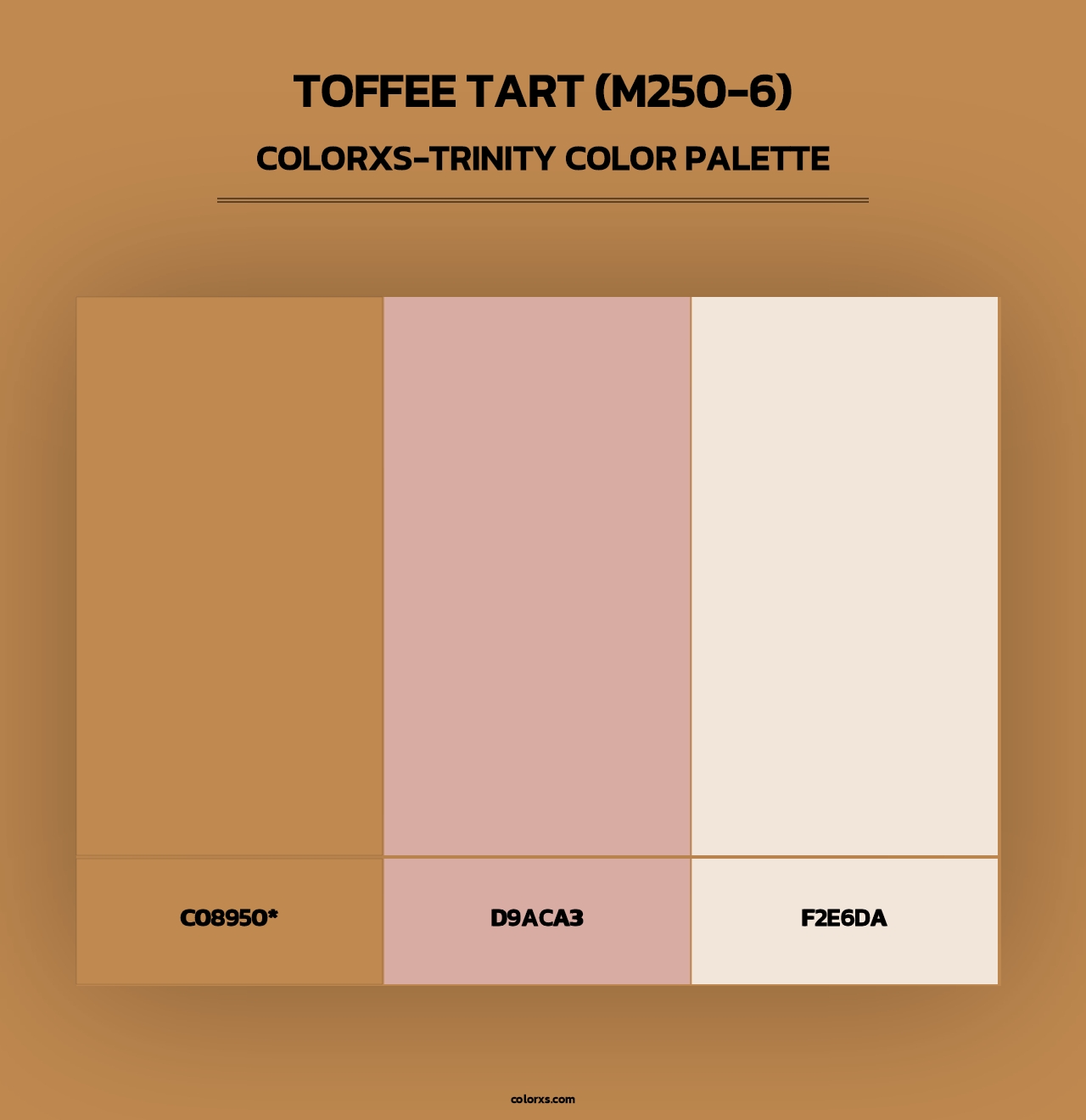Toffee Tart (M250-6) - Colorxs Trinity Palette