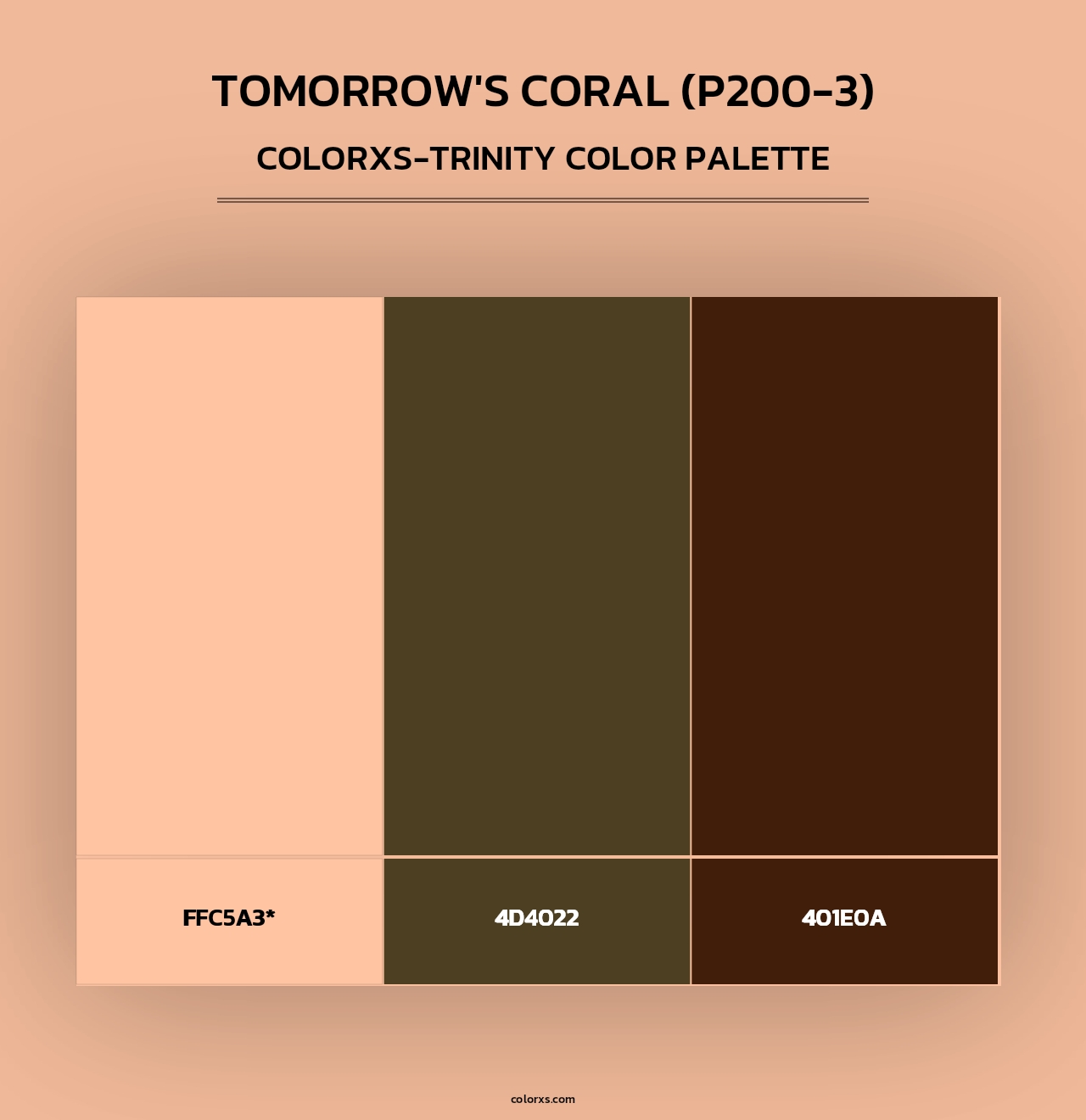 Tomorrow'S Coral (P200-3) - Colorxs Trinity Palette