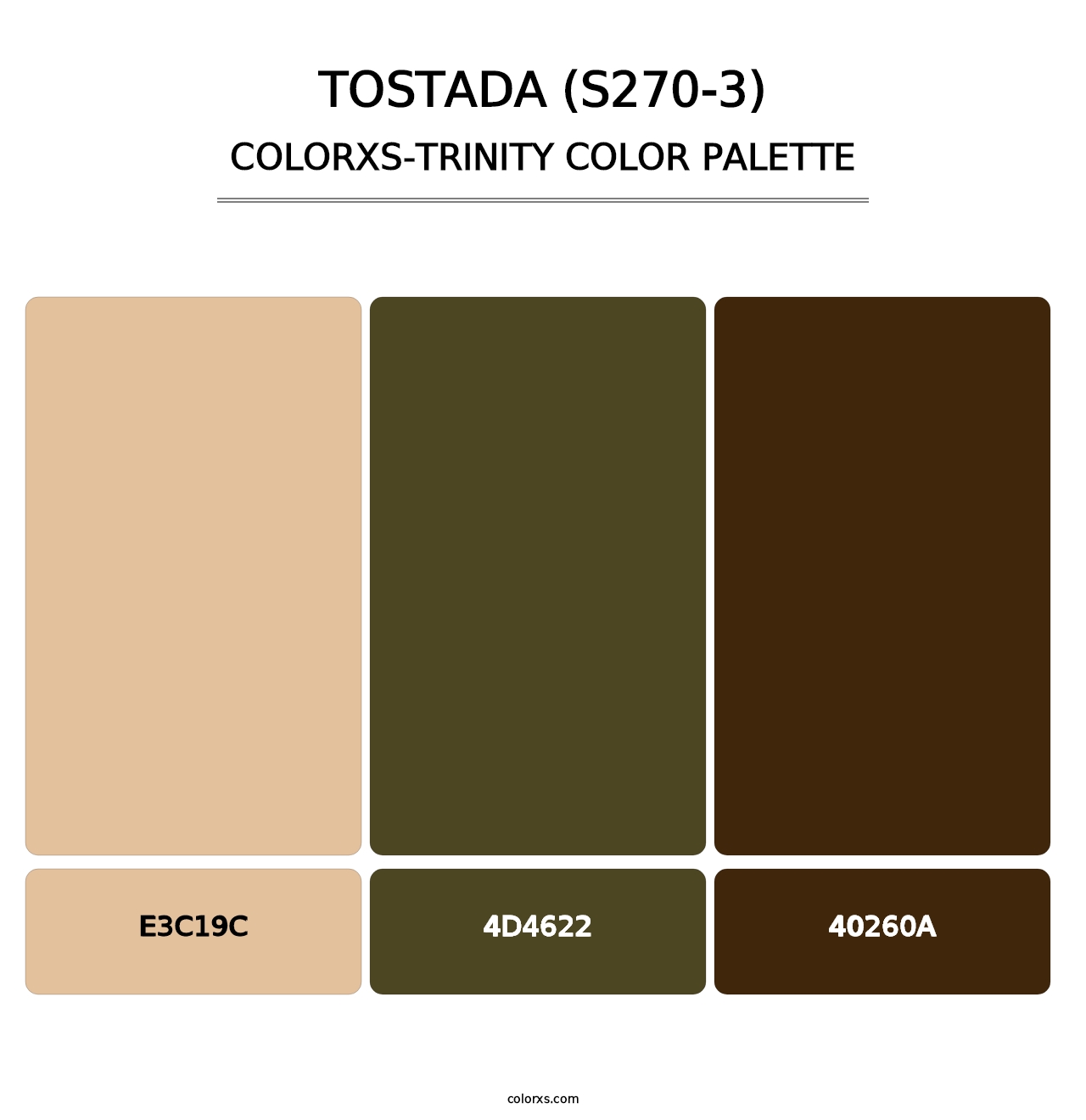 Tostada (S270-3) - Colorxs Trinity Palette