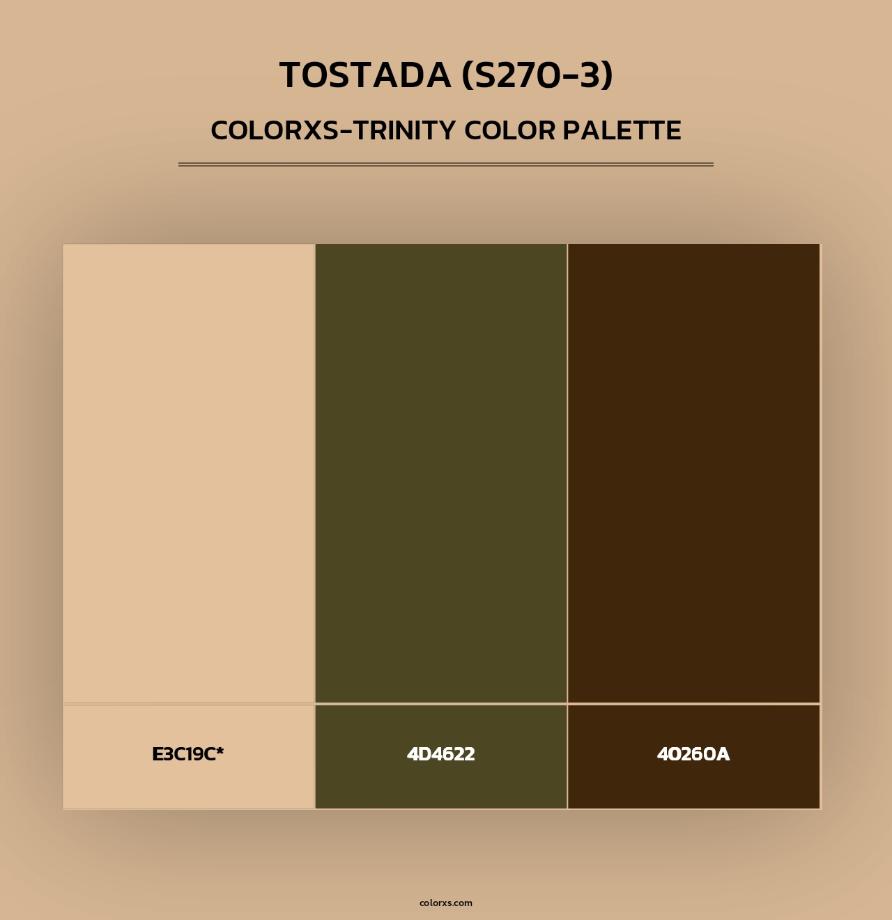 Tostada (S270-3) - Colorxs Trinity Palette