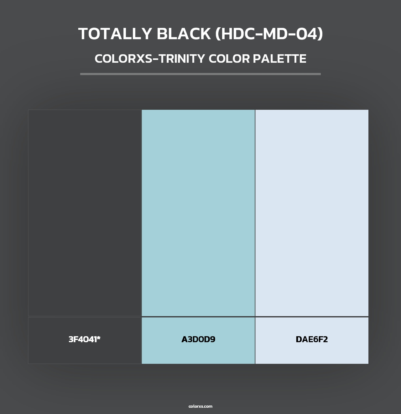 Totally Black (HDC-MD-04) - Colorxs Trinity Palette