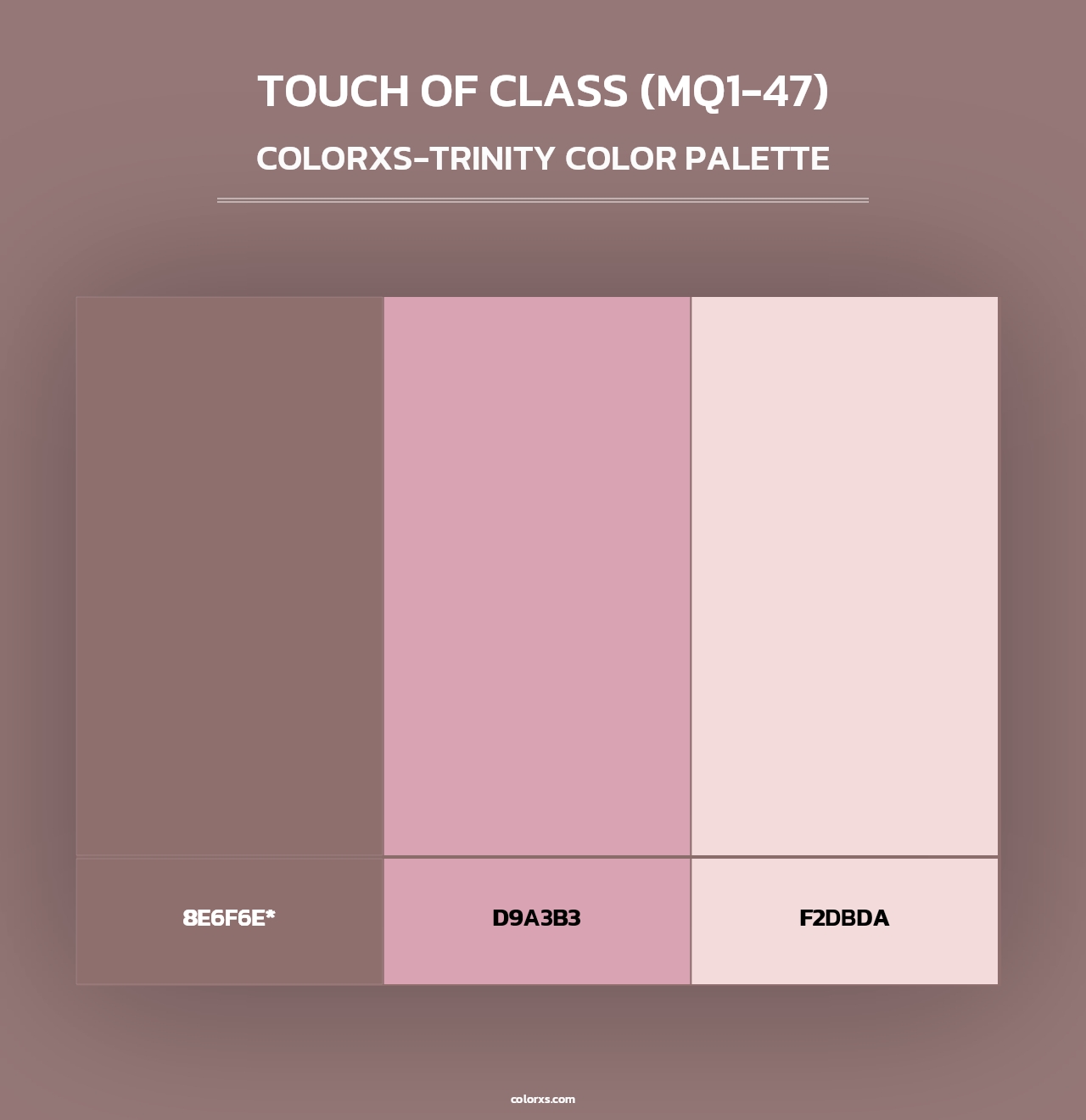 Touch Of Class (MQ1-47) - Colorxs Trinity Palette