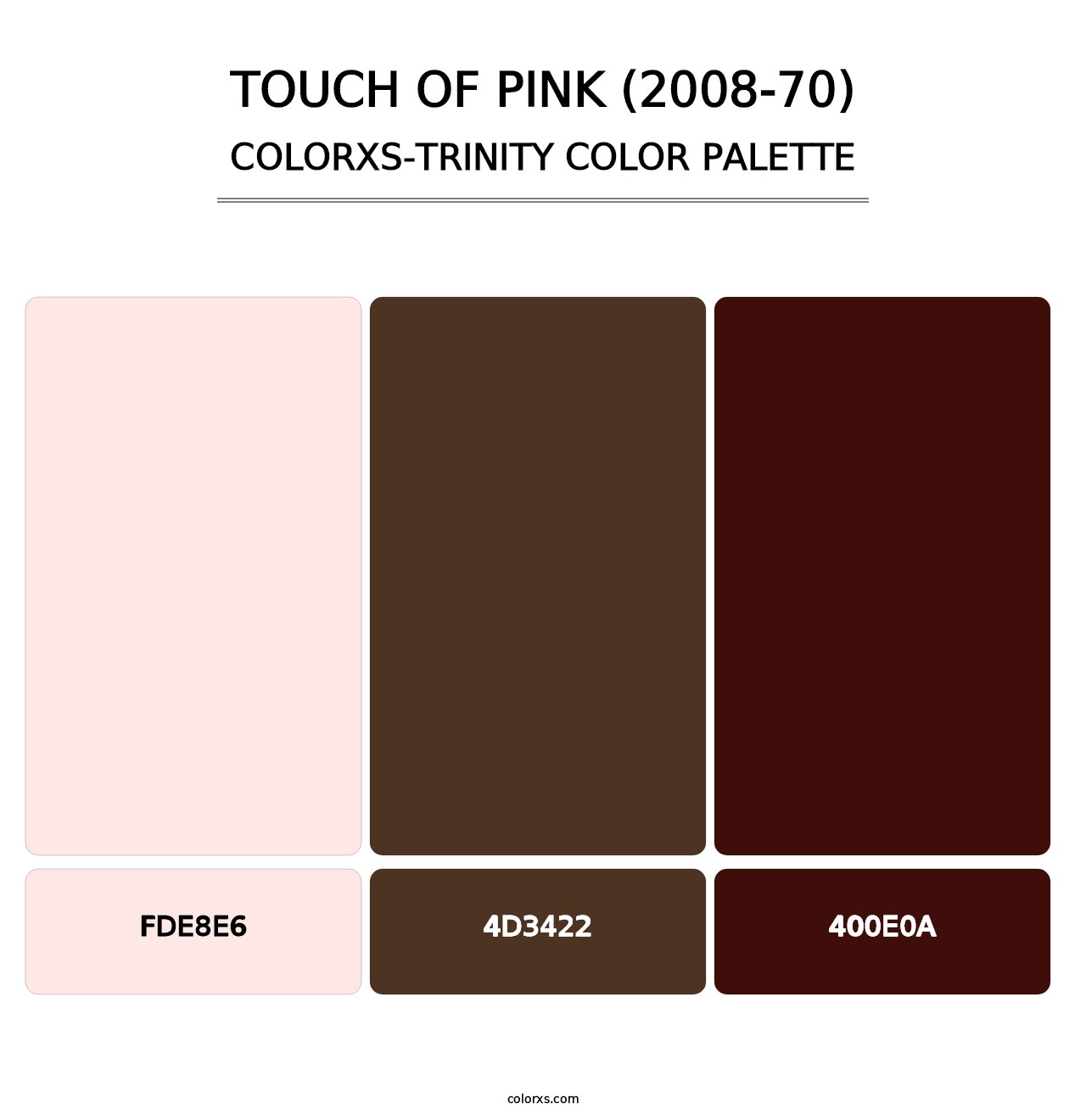 Touch of Pink (2008-70) - Colorxs Trinity Palette