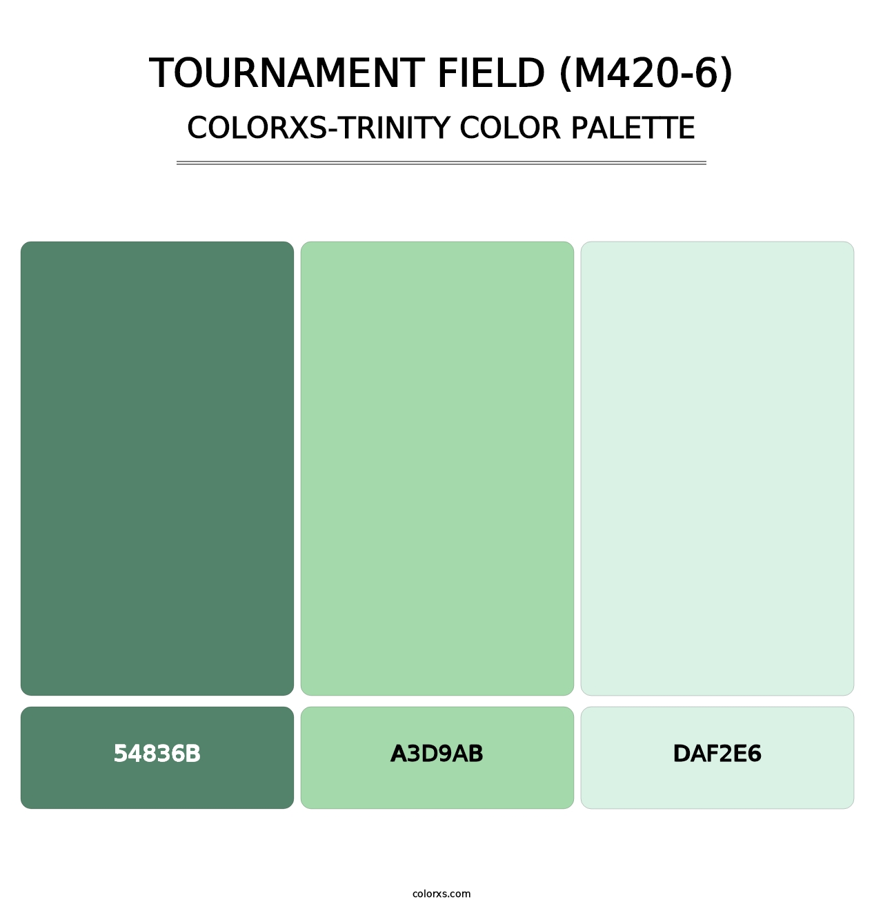 Tournament Field (M420-6) - Colorxs Trinity Palette