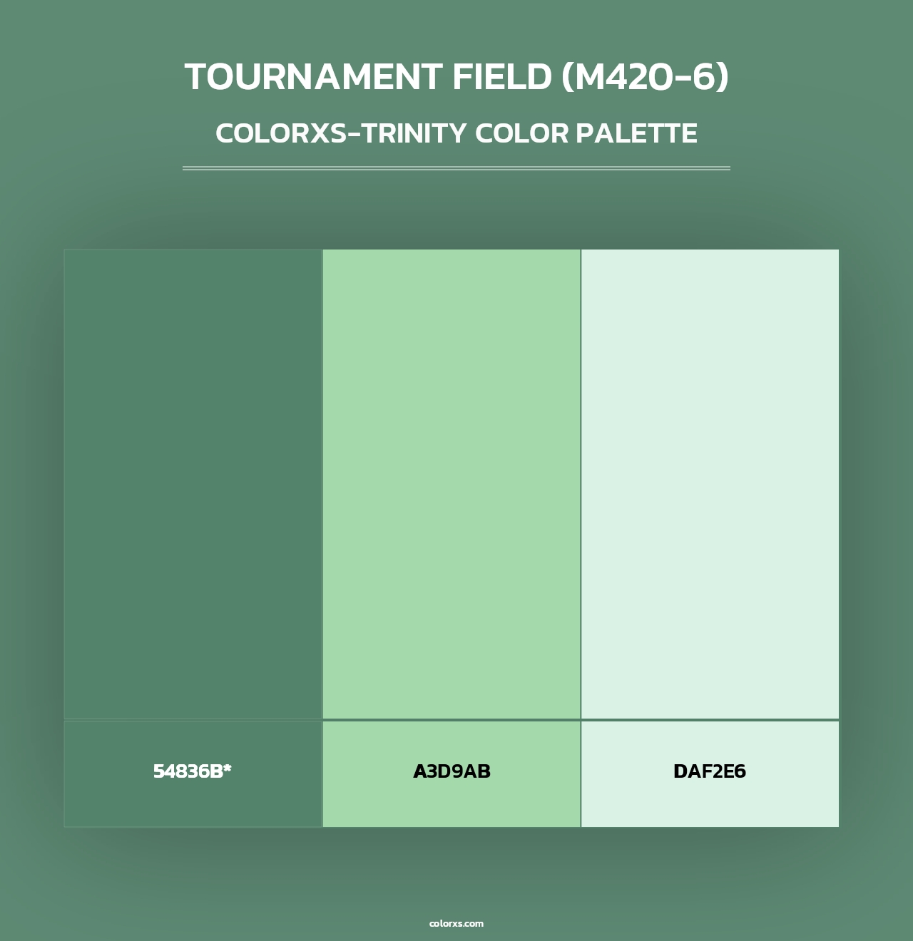 Tournament Field (M420-6) - Colorxs Trinity Palette