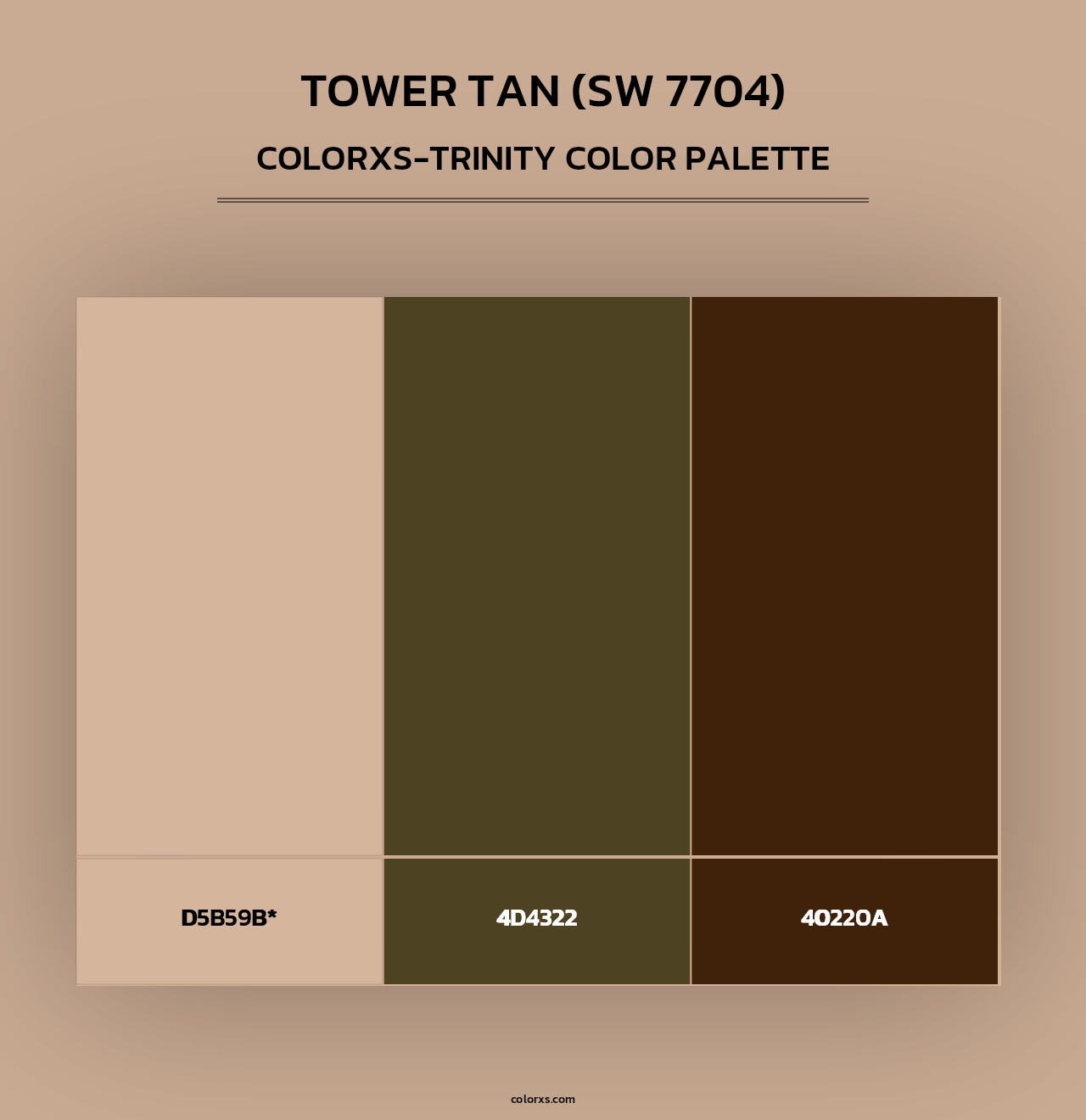Tower Tan (SW 7704) - Colorxs Trinity Palette