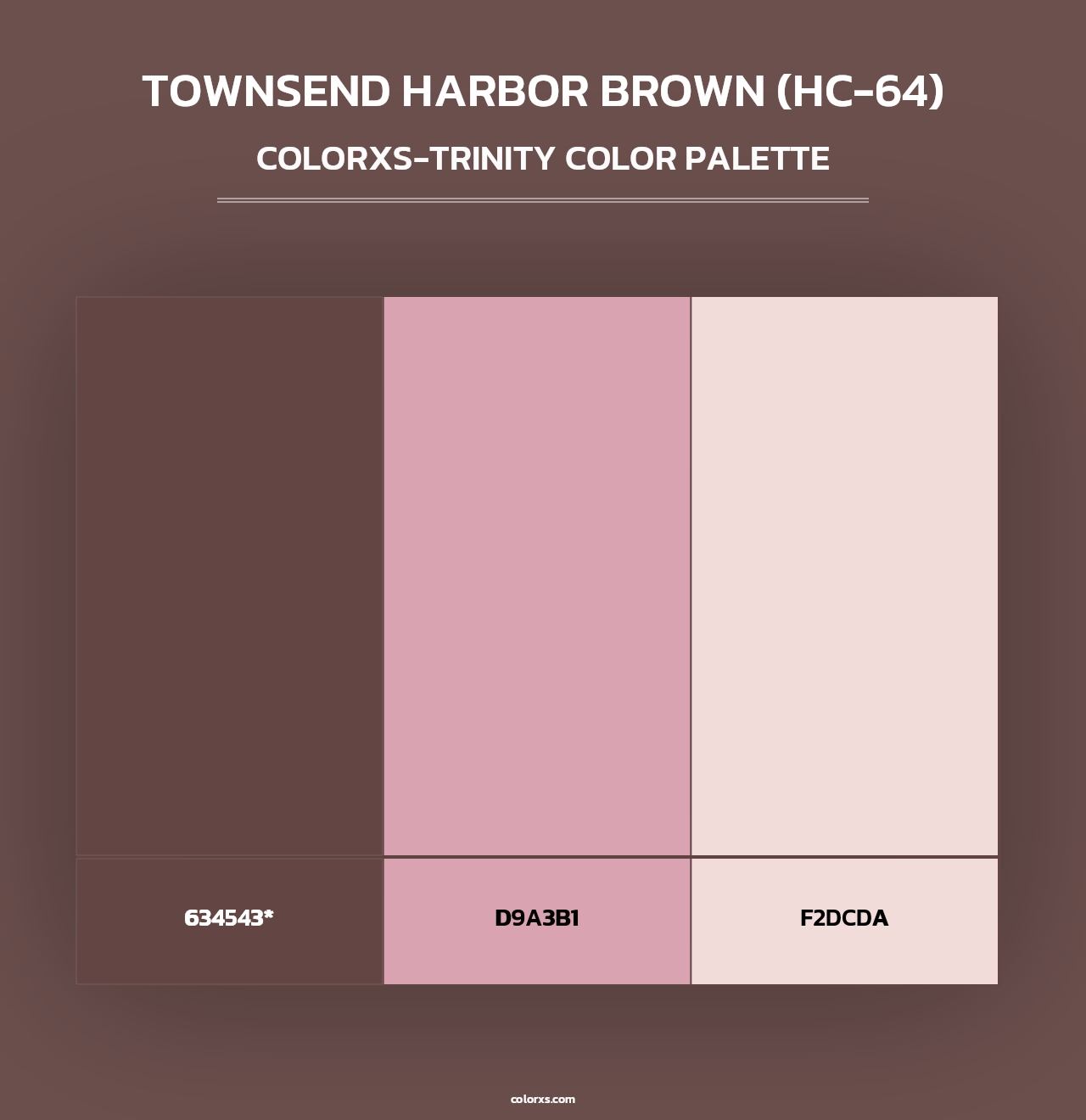 Townsend Harbor Brown (HC-64) - Colorxs Trinity Palette