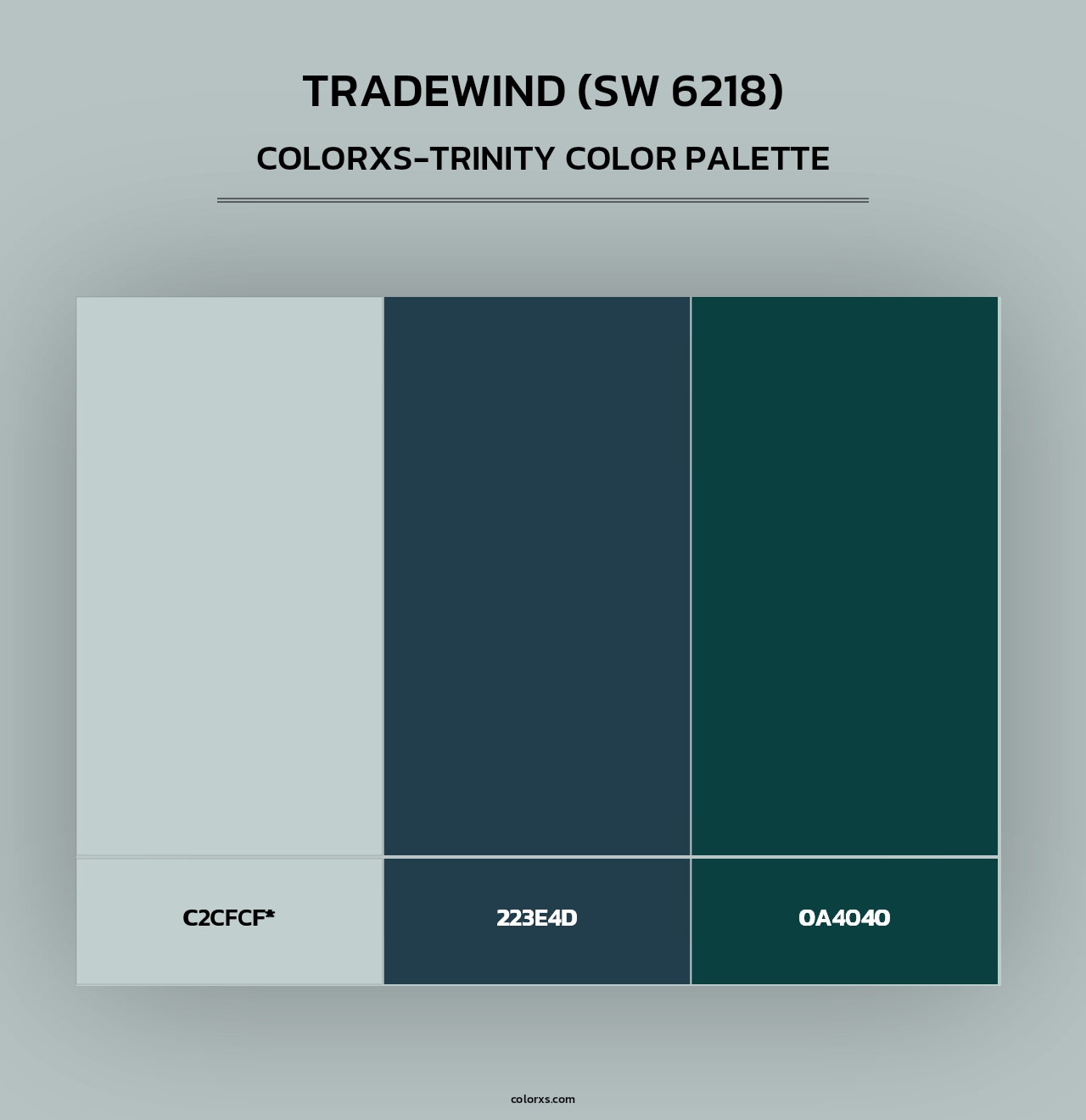 Tradewind (SW 6218) - Colorxs Trinity Palette