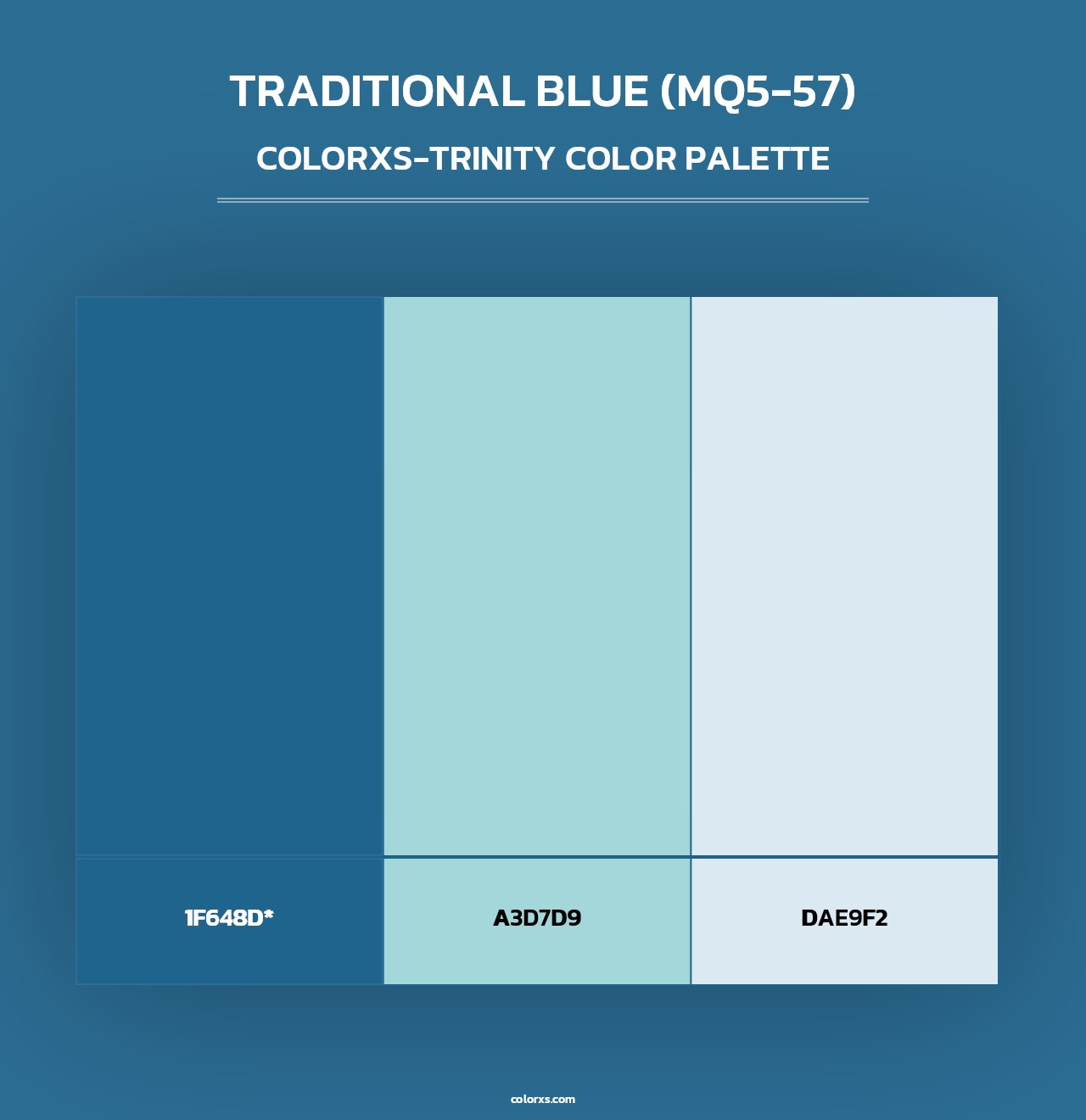 Traditional Blue (MQ5-57) - Colorxs Trinity Palette
