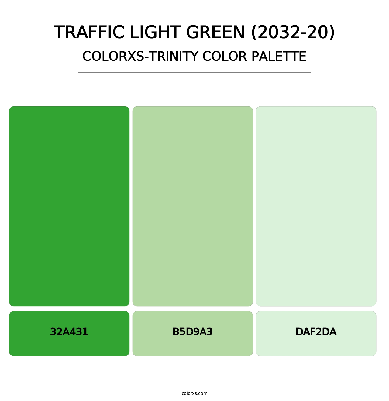 Traffic Light Green (2032-20) - Colorxs Trinity Palette