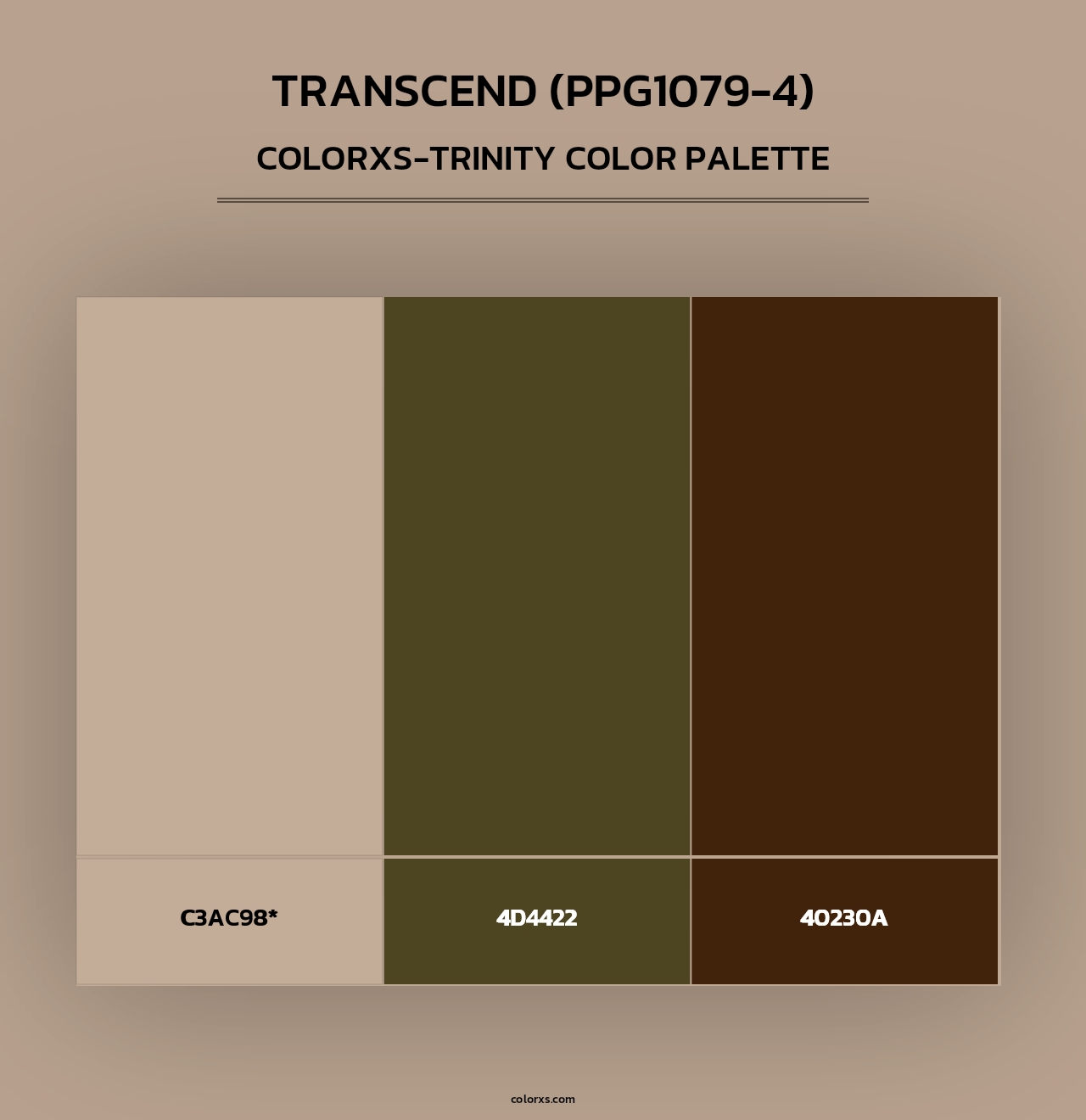 Transcend (PPG1079-4) - Colorxs Trinity Palette