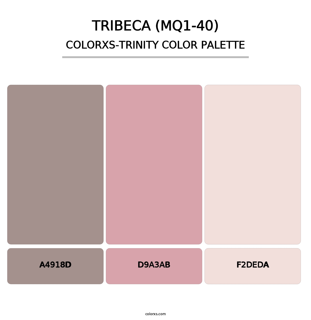 Tribeca (MQ1-40) - Colorxs Trinity Palette