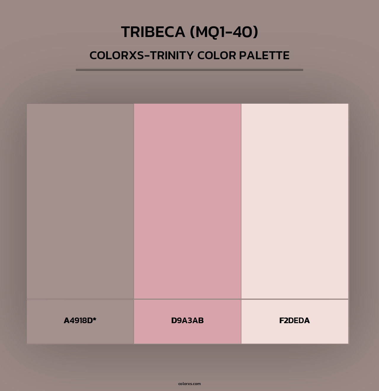Tribeca (MQ1-40) - Colorxs Trinity Palette