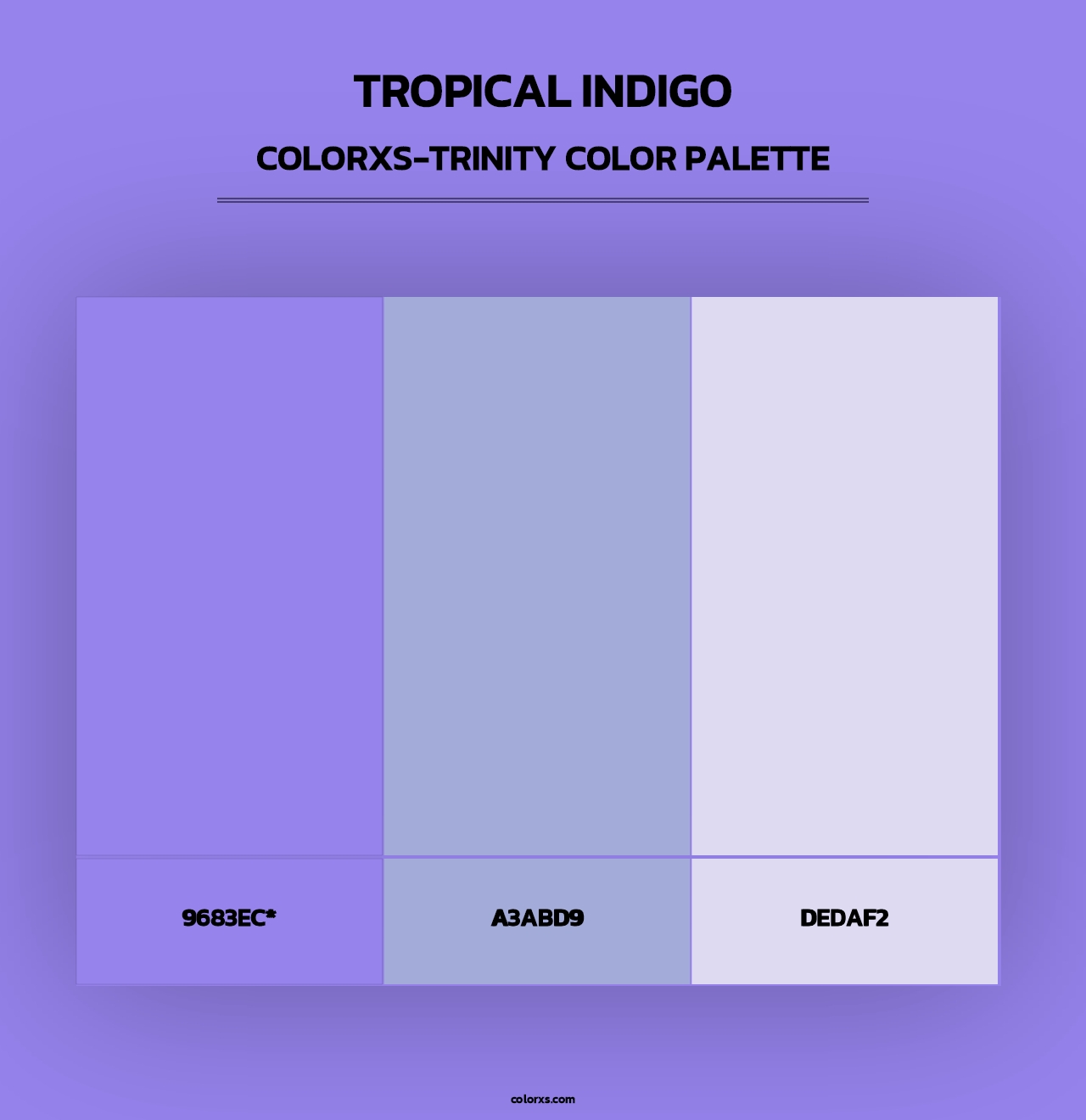 Tropical Indigo - Colorxs Trinity Palette